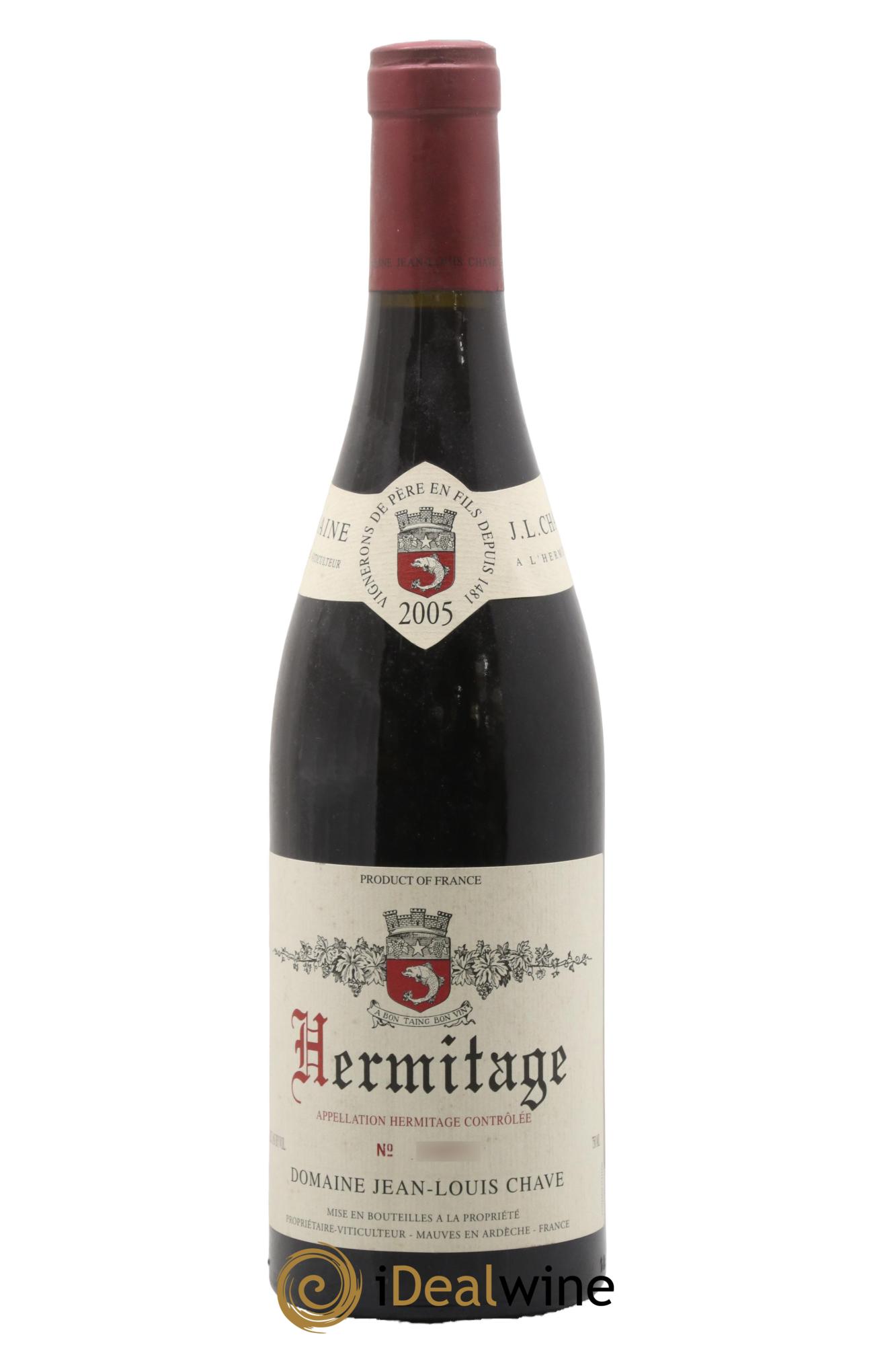 Hermitage Jean-Louis Chave 2005 - Lot de 1 bouteille - 0