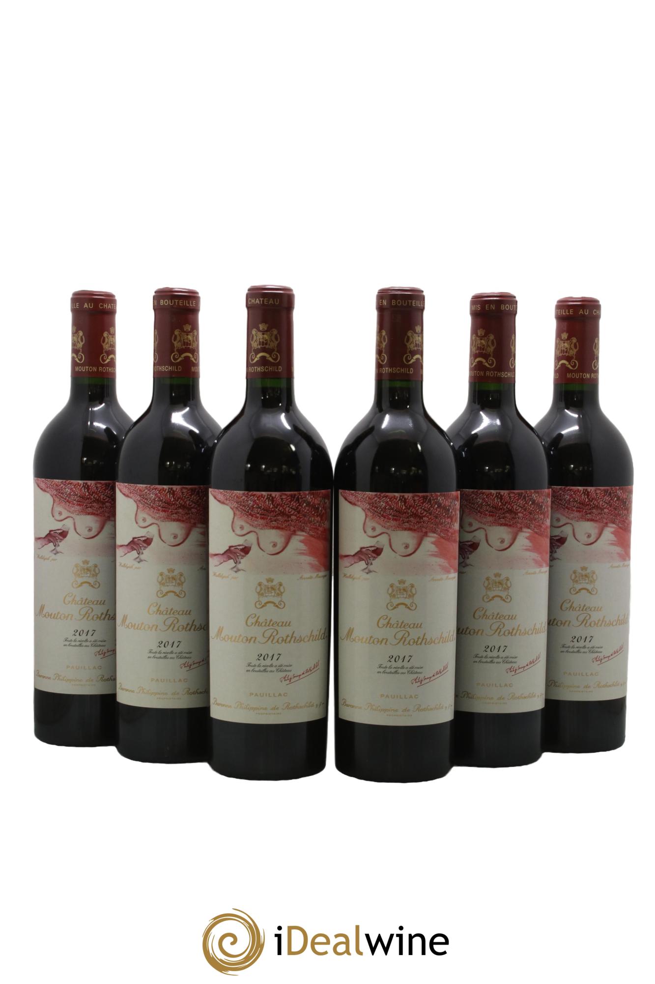 Château Mouton Rothschild 1er Grand Cru Classé 2017 - Lot de 6 bouteilles - 0