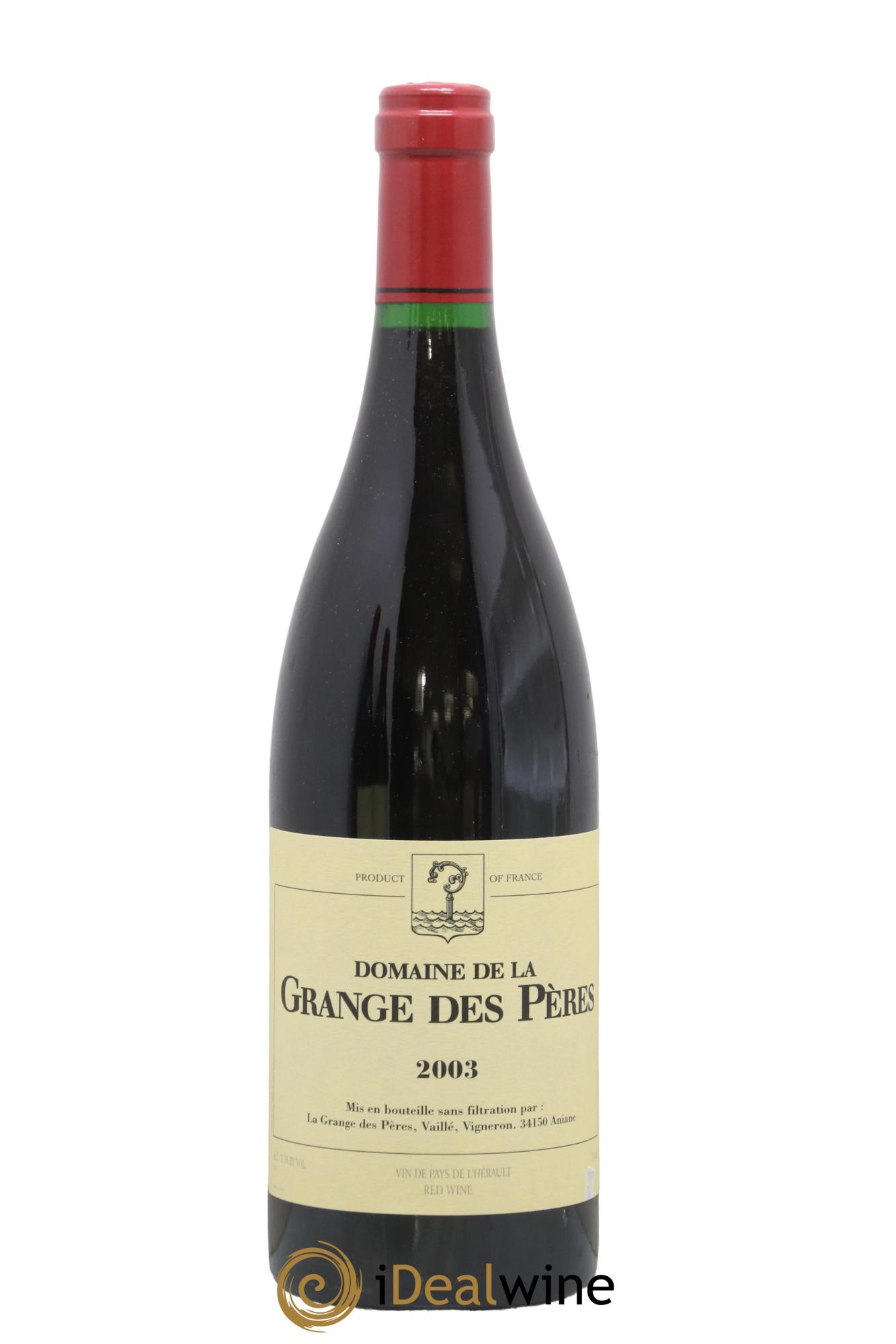 Pays d'Hérault Grange des Pères Laurent Vaillé 2003 - Lot de 1 bouteille - 0