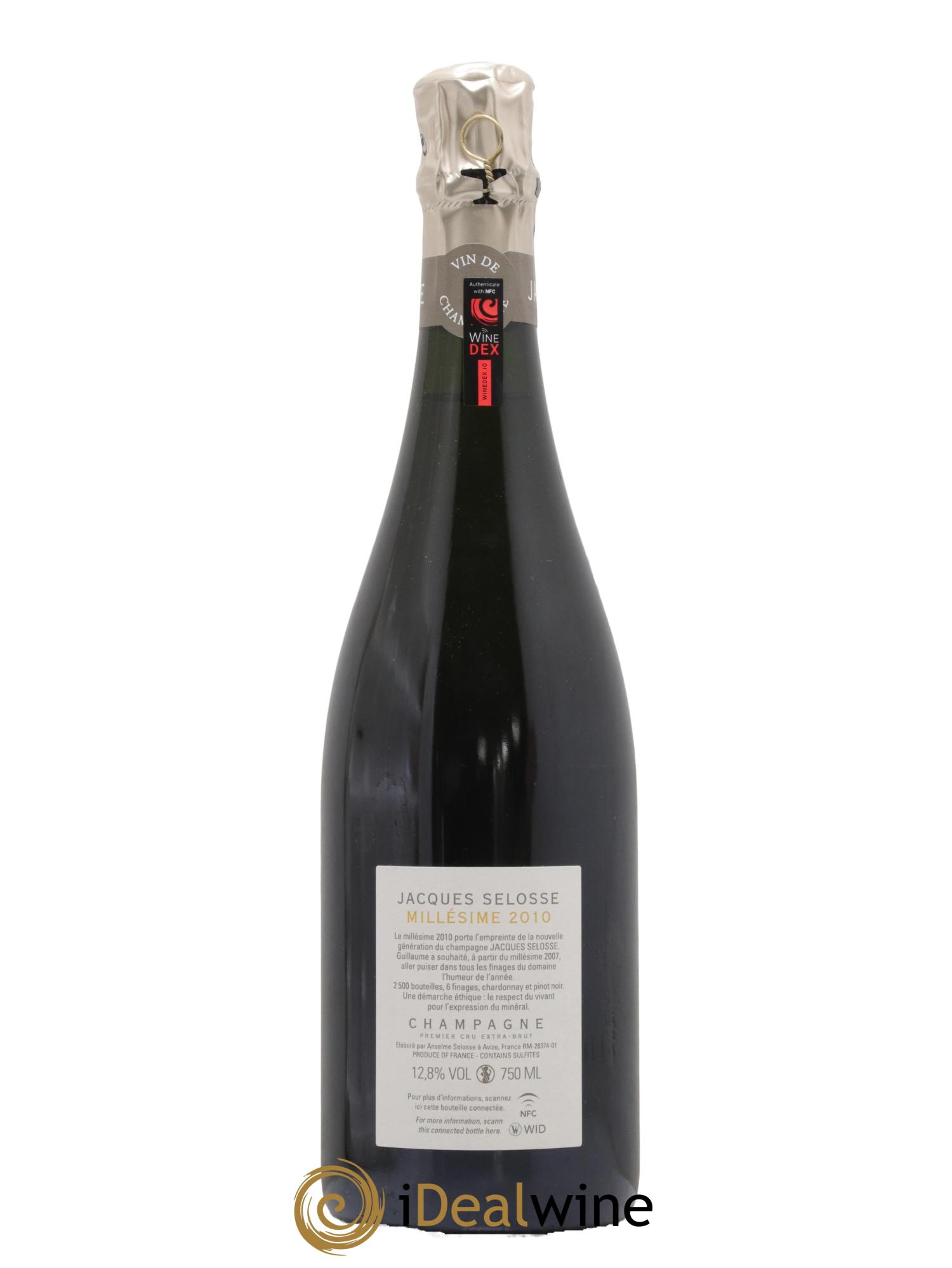1er Cru Millésimé Extra-Brut Jacques Selosse 2010 - Lotto di 1 bottiglia - 1