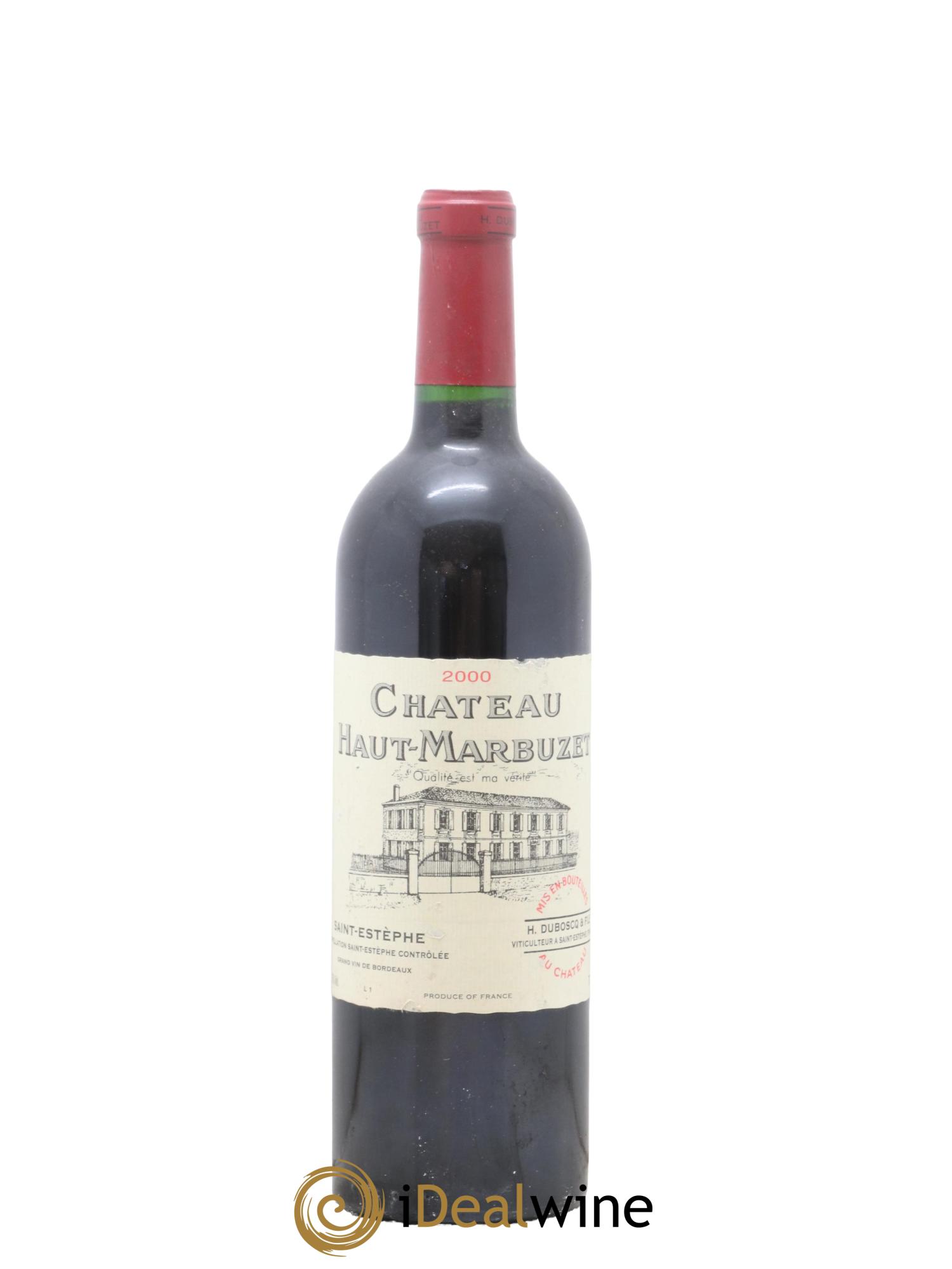 Château Haut Marbuzet 2000 - Lot de 1 bouteille - 0