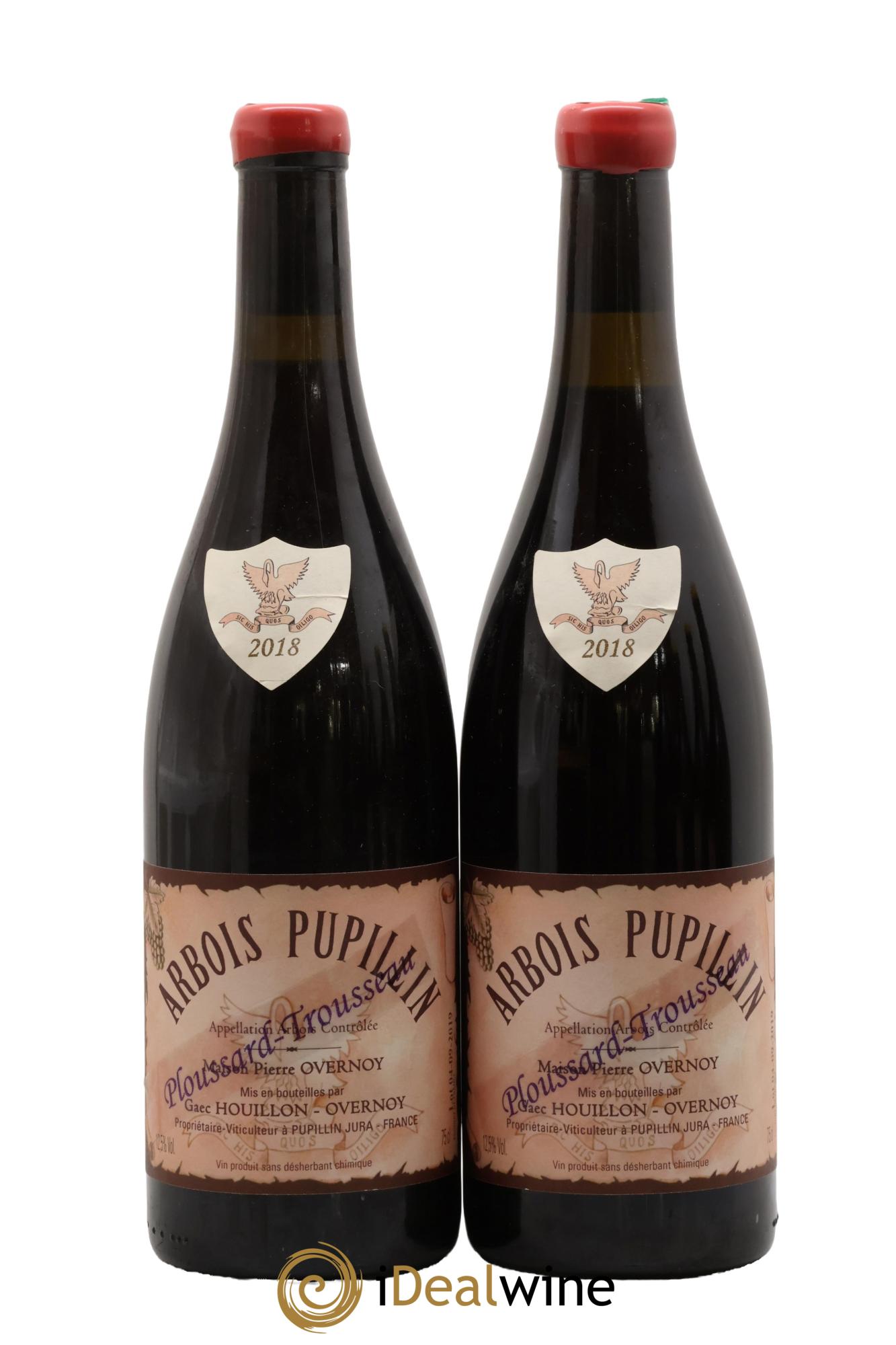 Arbois-Pupillin Ploussard Trousseau (cire violette) Overnoy-Houillon (Domaine) 2018 - Lot de 2 bouteilles - 0