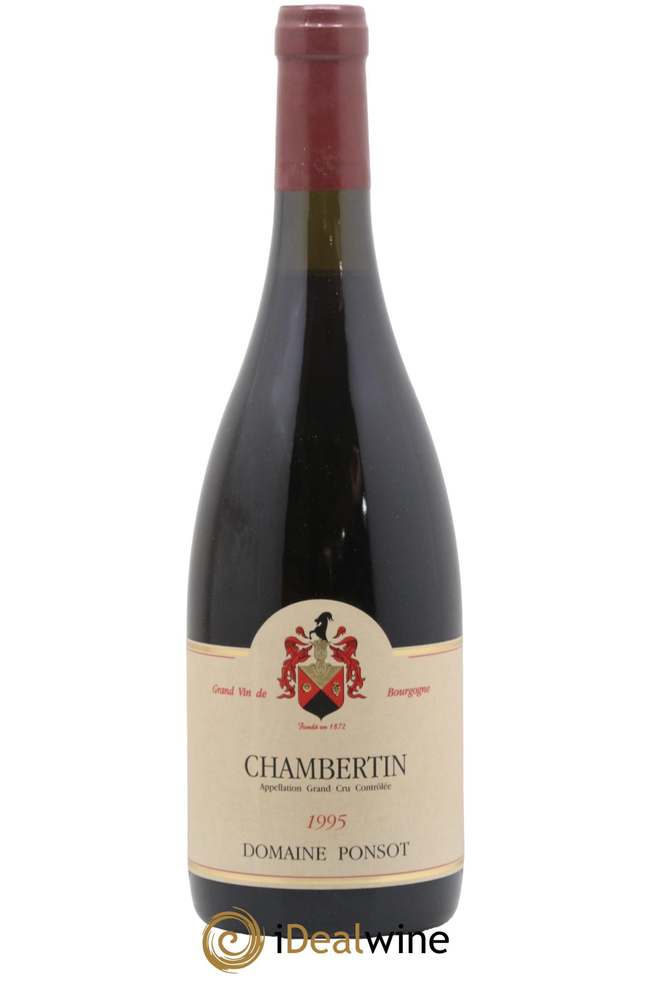 Chambertin Grand Cru Ponsot (Domaine) 1995 - Lot de 1 bouteille - 0