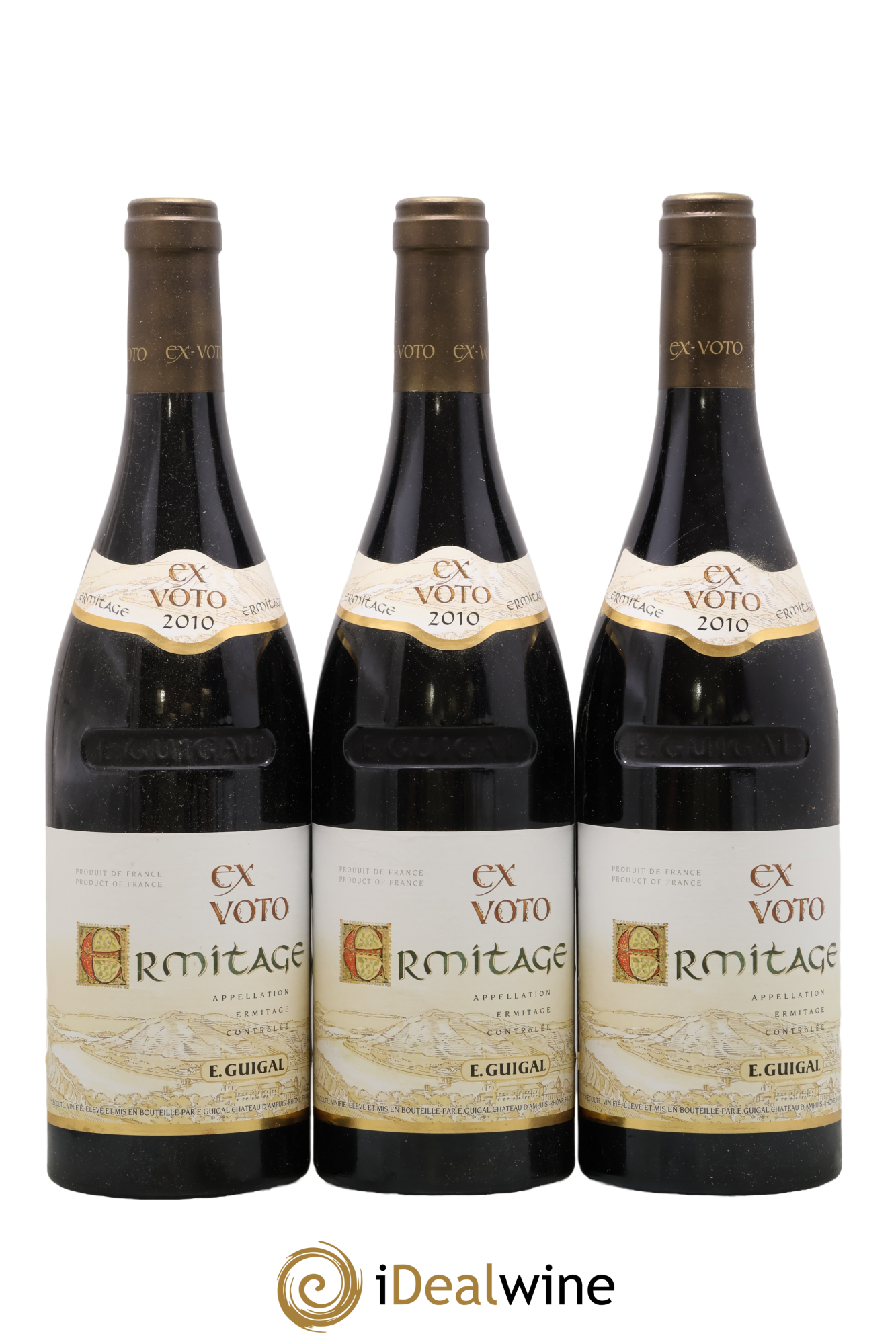 Ermitage Ex Voto Guigal 2010 - Lot de 3 bouteilles - 0