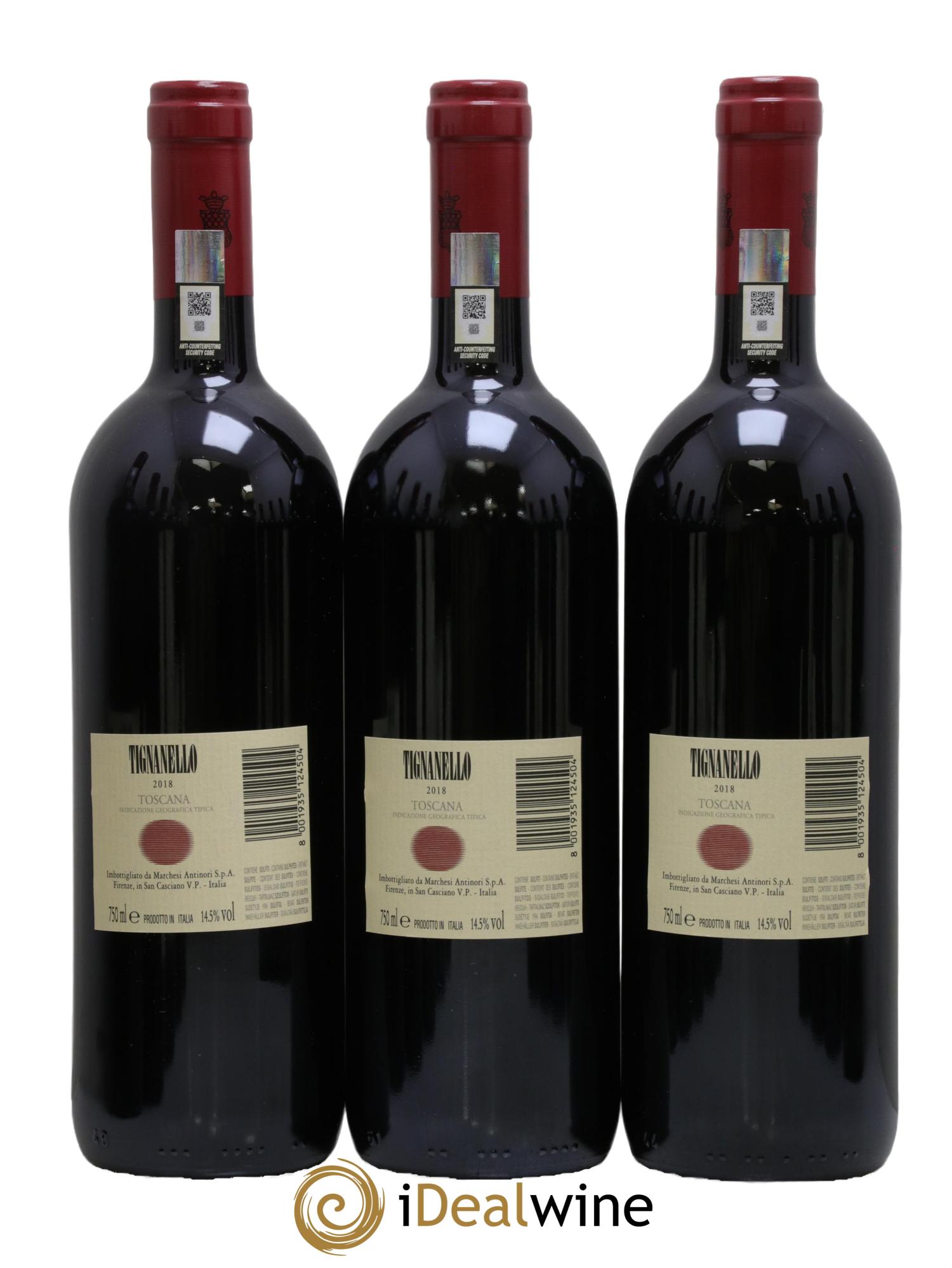 Toscana IGT Tignanello Tenuta Tignanello - Marchesi Antinori 2018 - Lotto di 12 bottiglie - 4