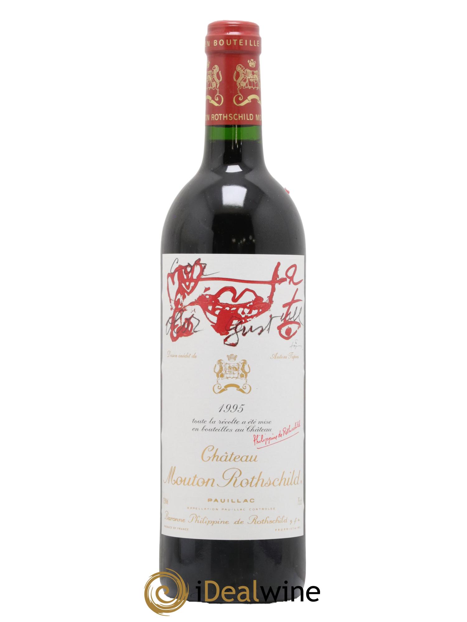 Château Mouton Rothschild 1er Grand Cru Classé 1995 - Lot de 1 bouteille - 0