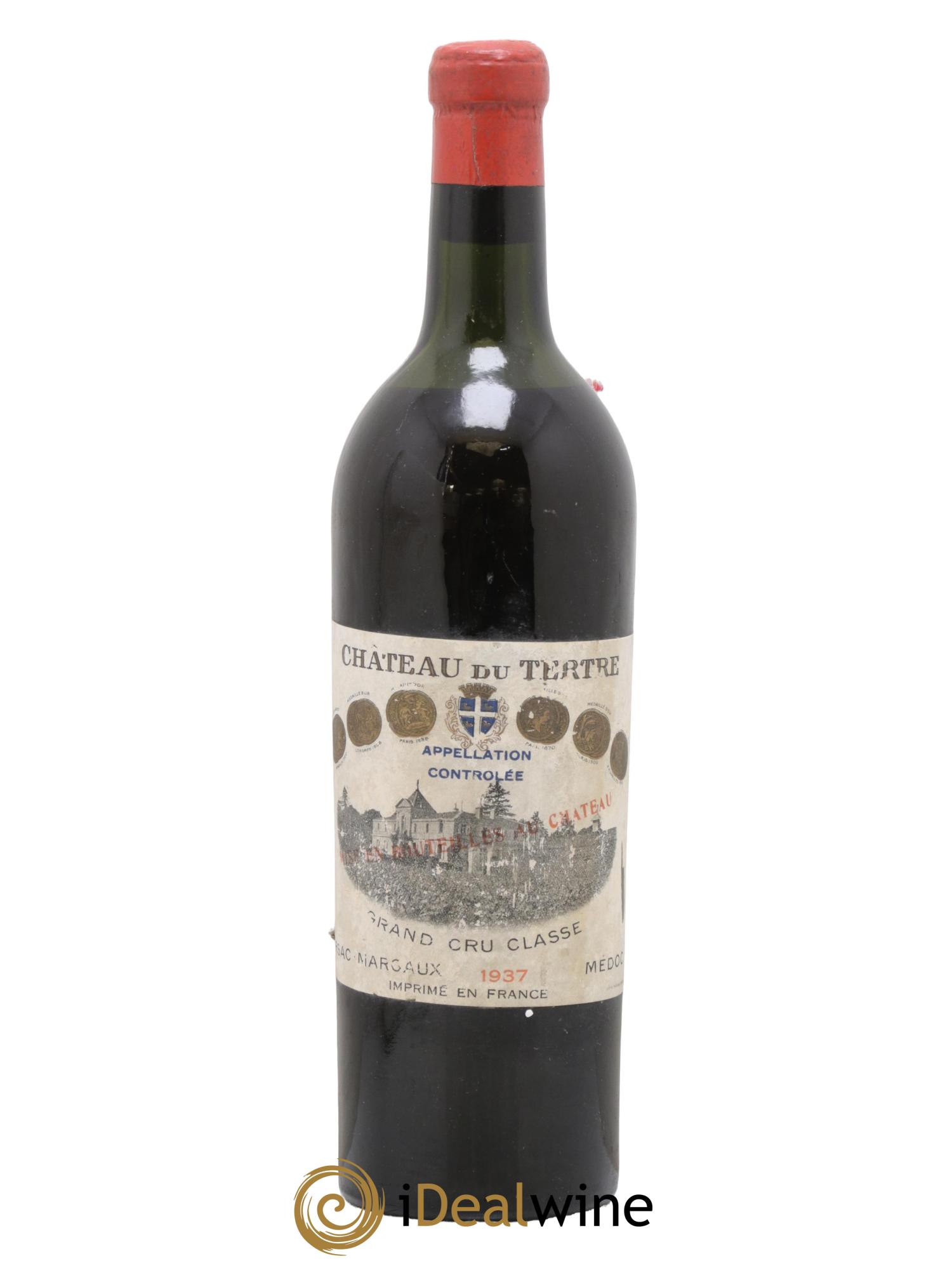 Château du Tertre 5ème Grand Cru Classé 1937 - Lot de 1 bouteille - 0