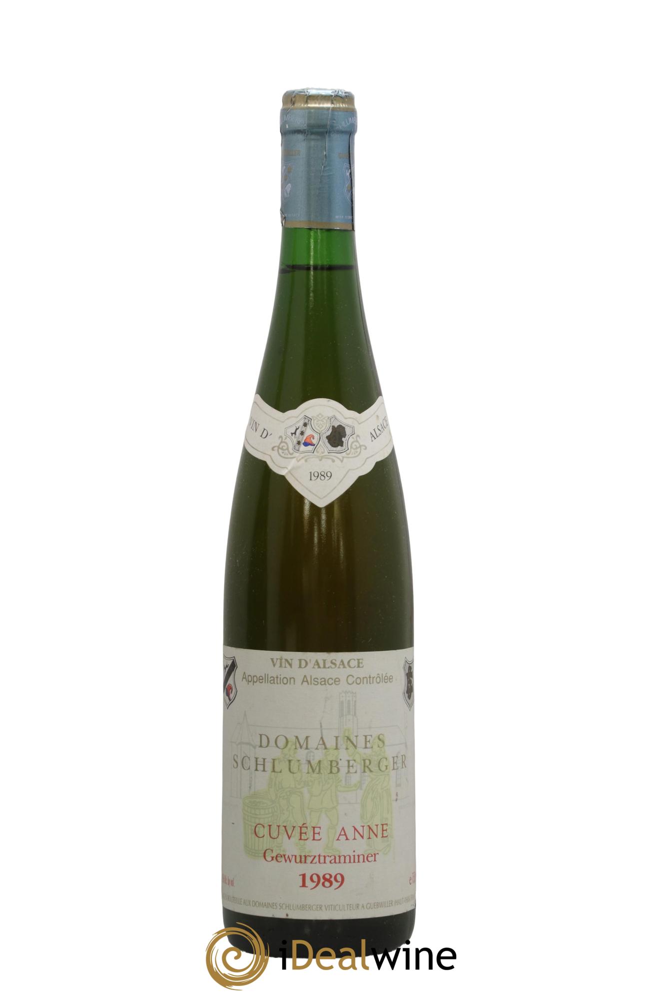 Gewurztraminer Cuvée Anne Schlumberger Gewurztraminer Cuvée Anne Domaine Schlumberger 1989 - Lot de 1 bouteille - 0