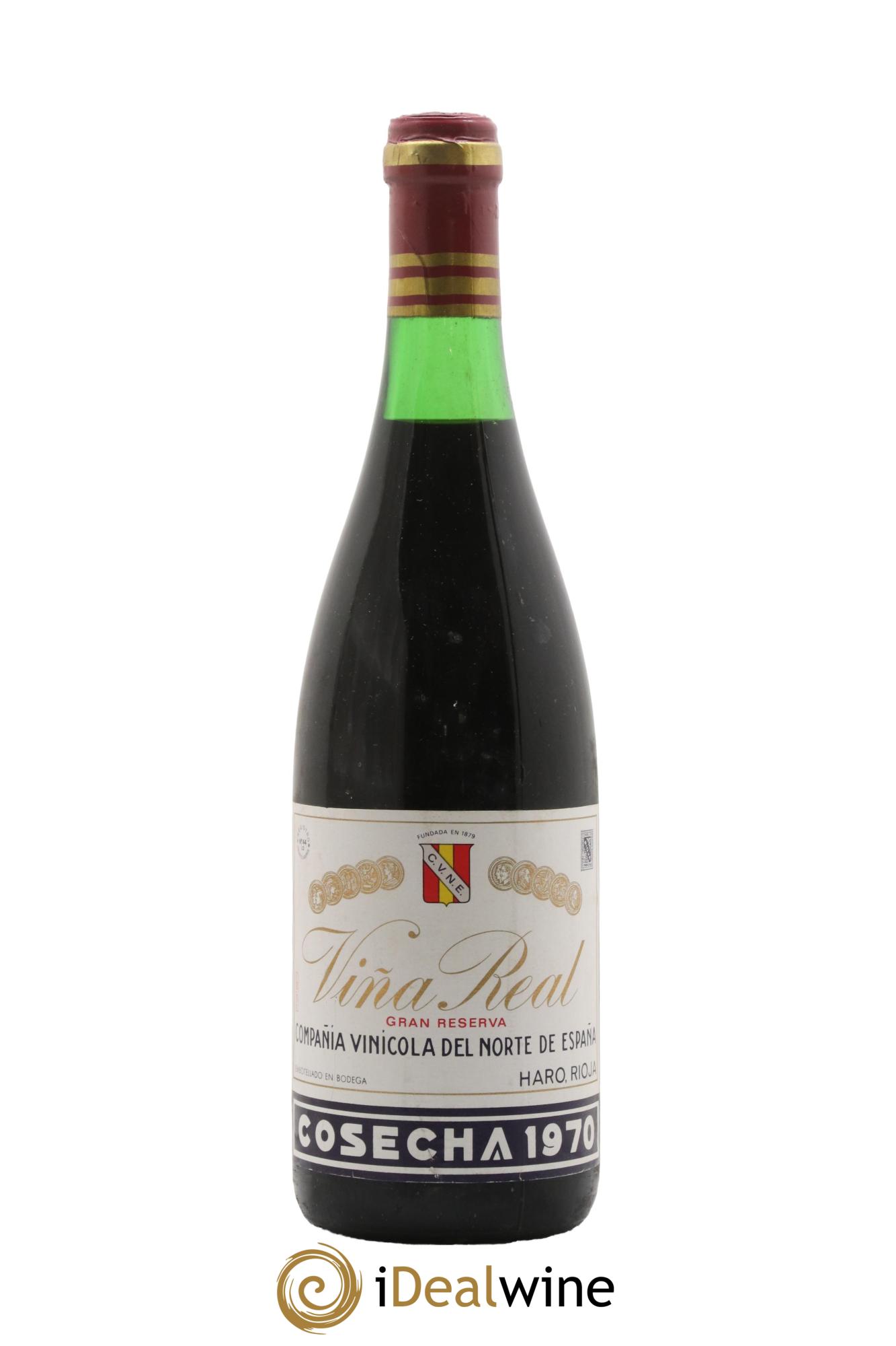 Rioja DOCG Vina Real Gran Reserva Compania Vinicola del Norte de Espana 1970 - Posten von 1 Flasche - 0