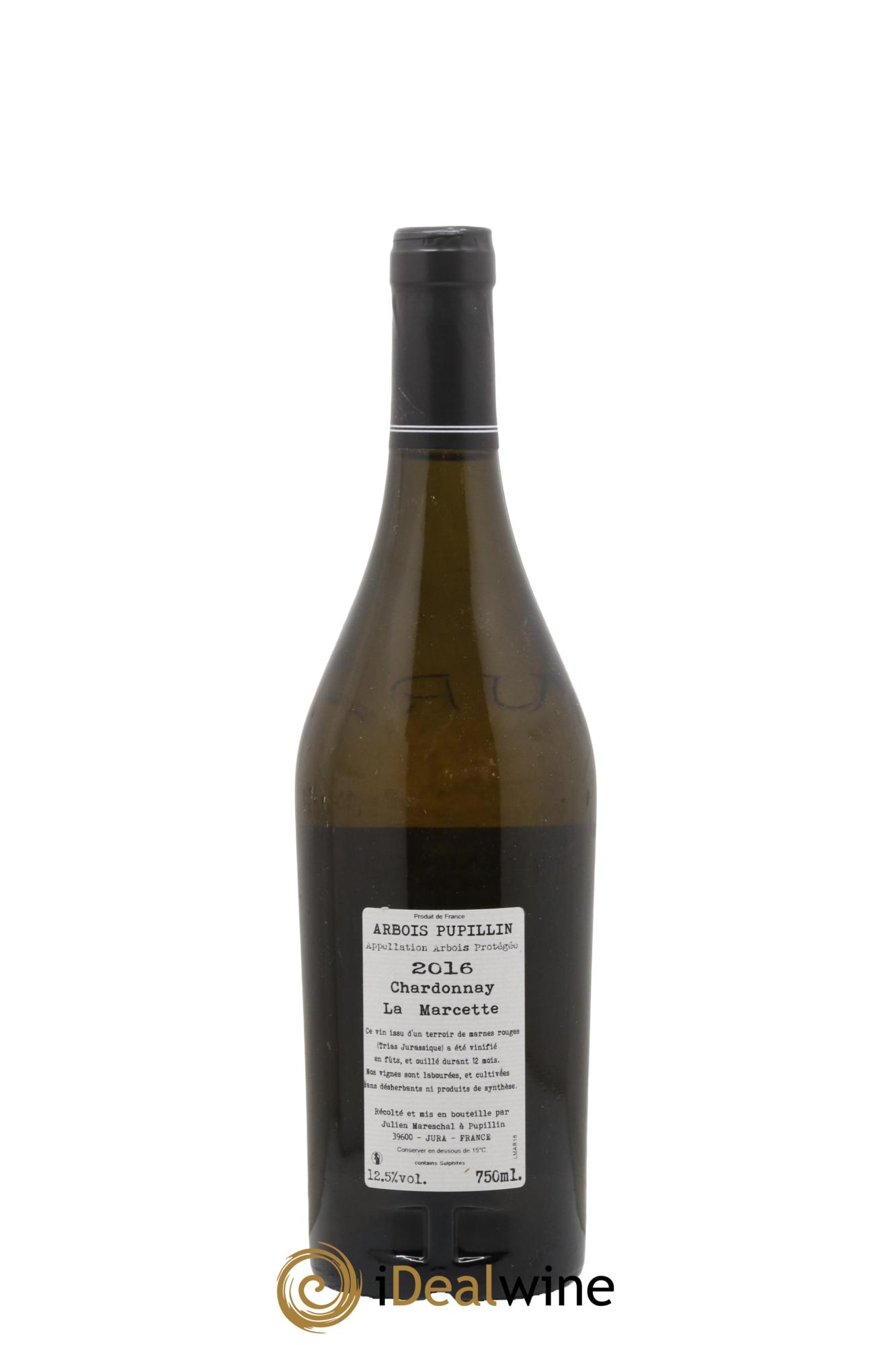 Arbois-Pupillin La Marcette Domaine de la Borde 2016 - Lot de 1 bouteille - 1