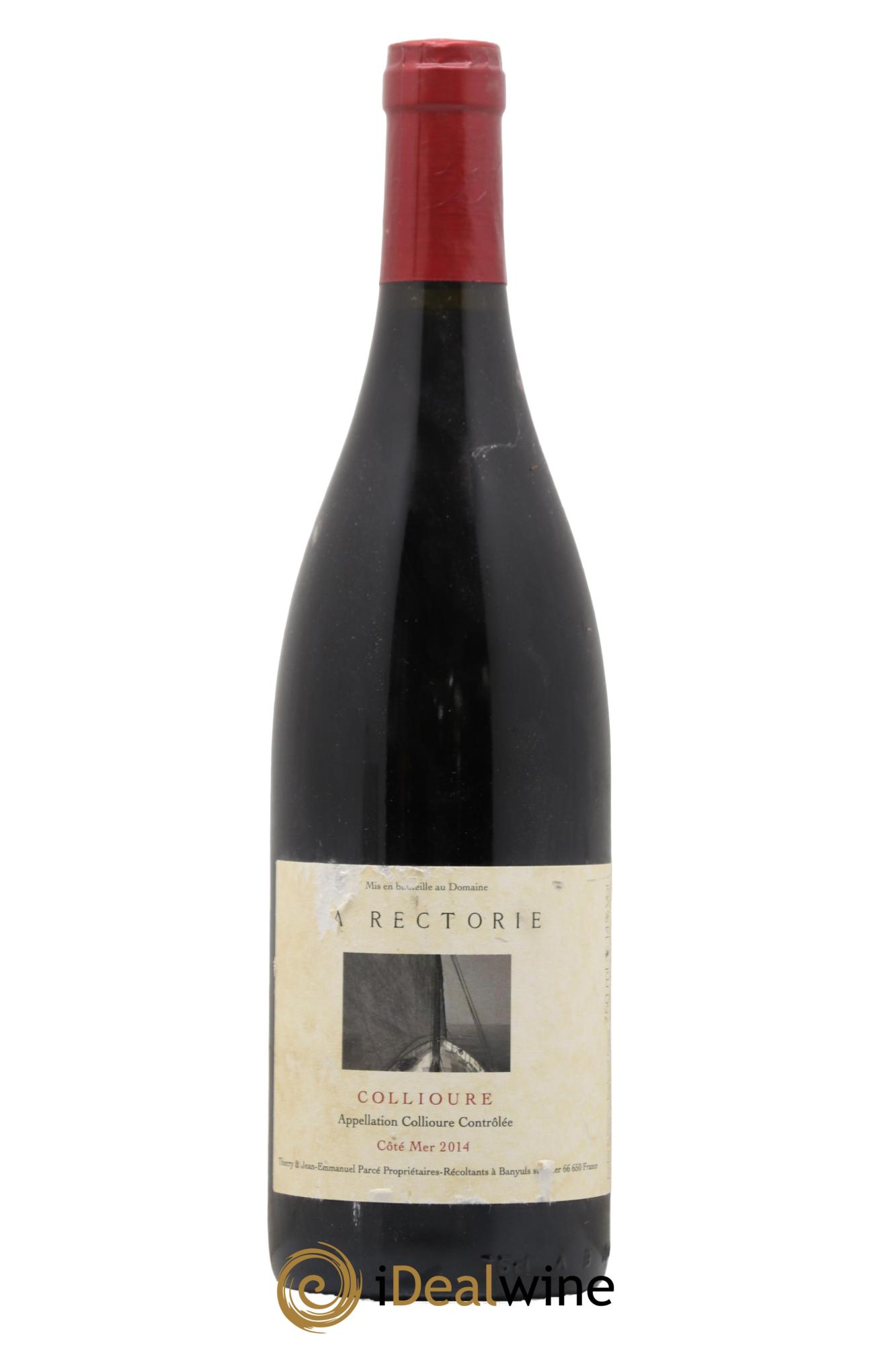 Collioure La Rectorie (Domaine de) Côté Mer Thierry et Jean Emmanuel Parcé 2014 - Lot de 1 bouteille - 0