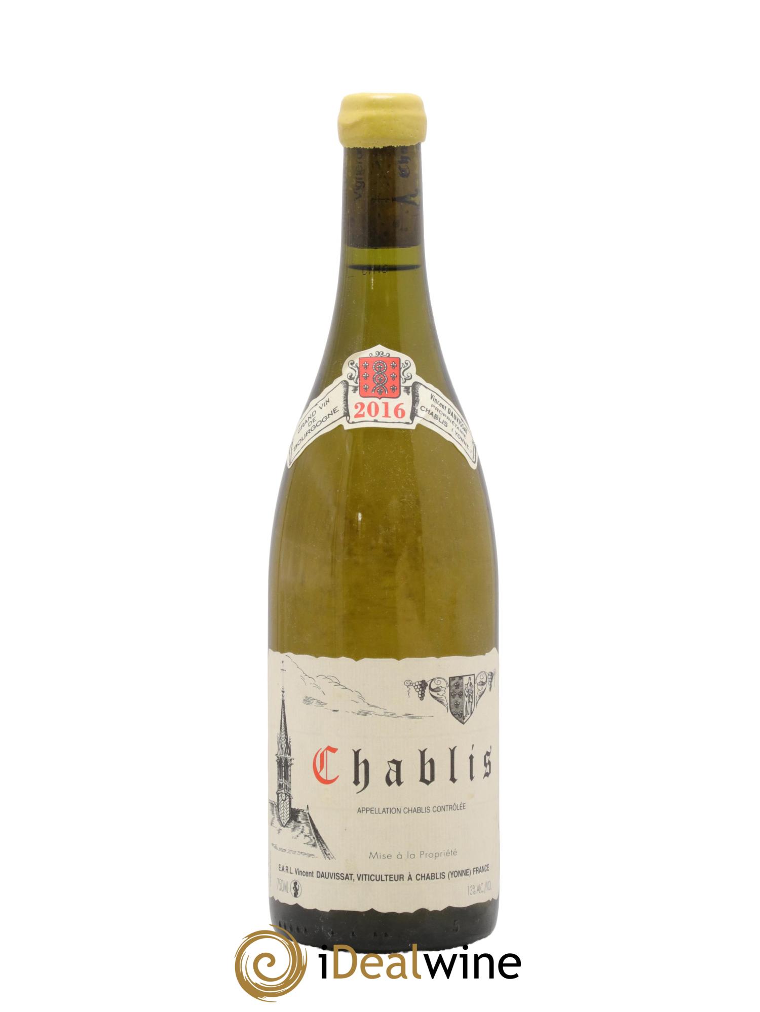 Chablis Vincent Dauvissat (Domaine) 2016 - Lot of 1 bottle - 0
