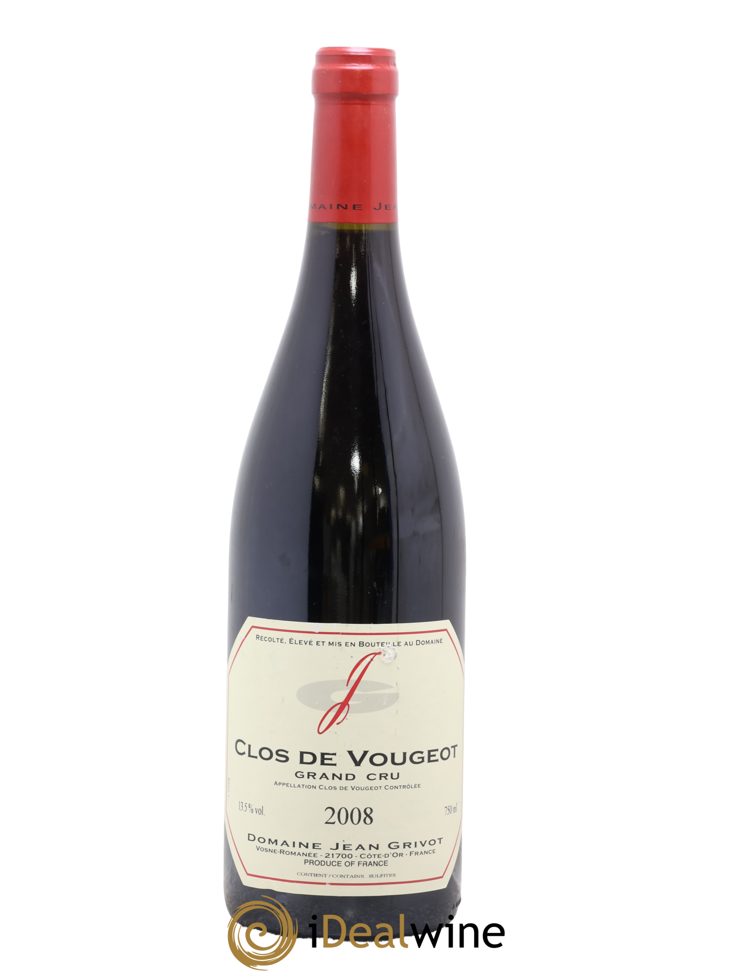 Clos de Vougeot Grand Cru Jean Grivot 2008 - Lot de 1 bouteille - 0