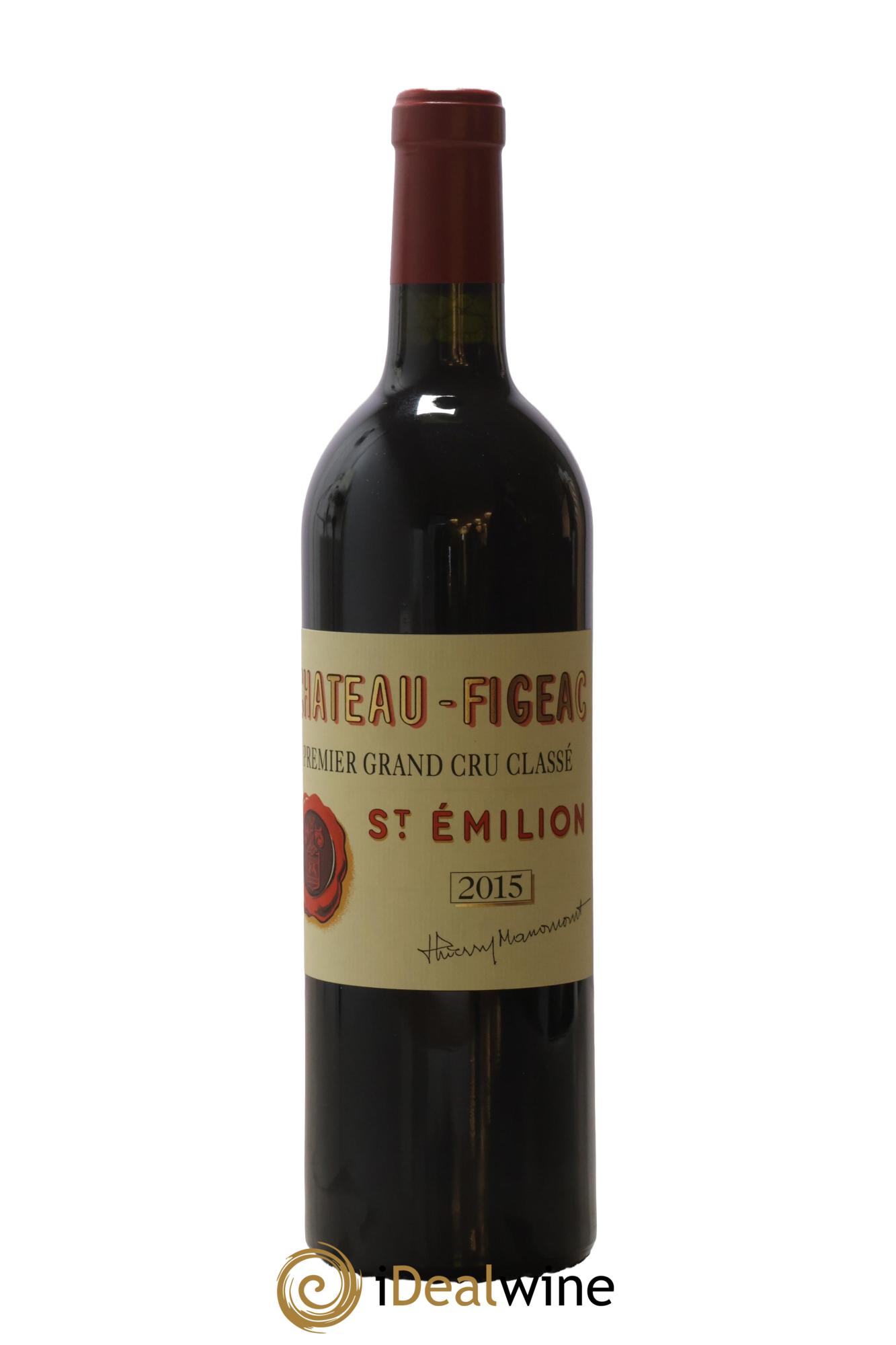 Château Figeac 1er Grand Cru Classé A 2015 - Lot de 1 bouteille - 0