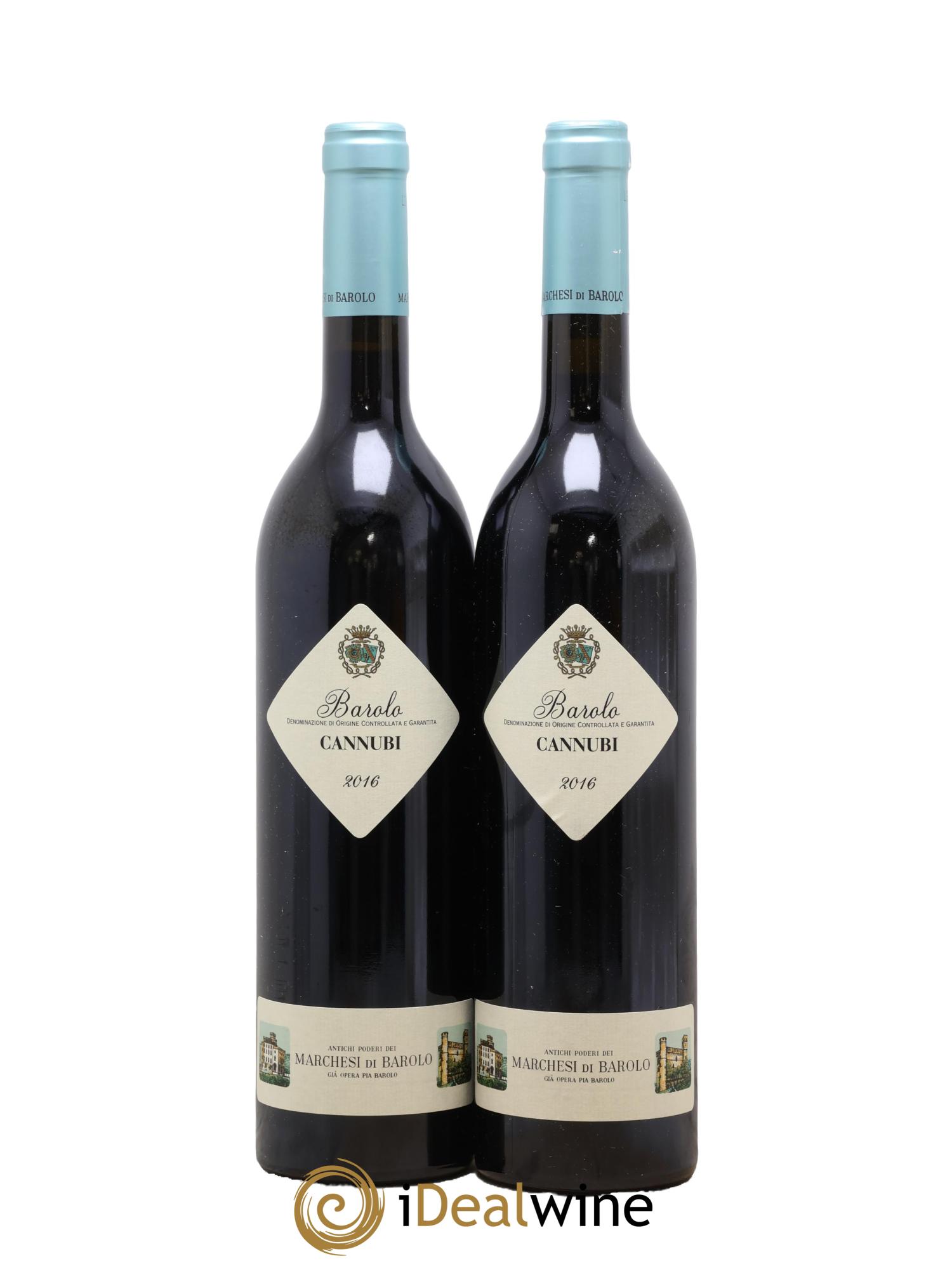 Barolo DOCG Cannubi Marchesi di Barolo 2016 - Lotto di 2 bottiglie - 0