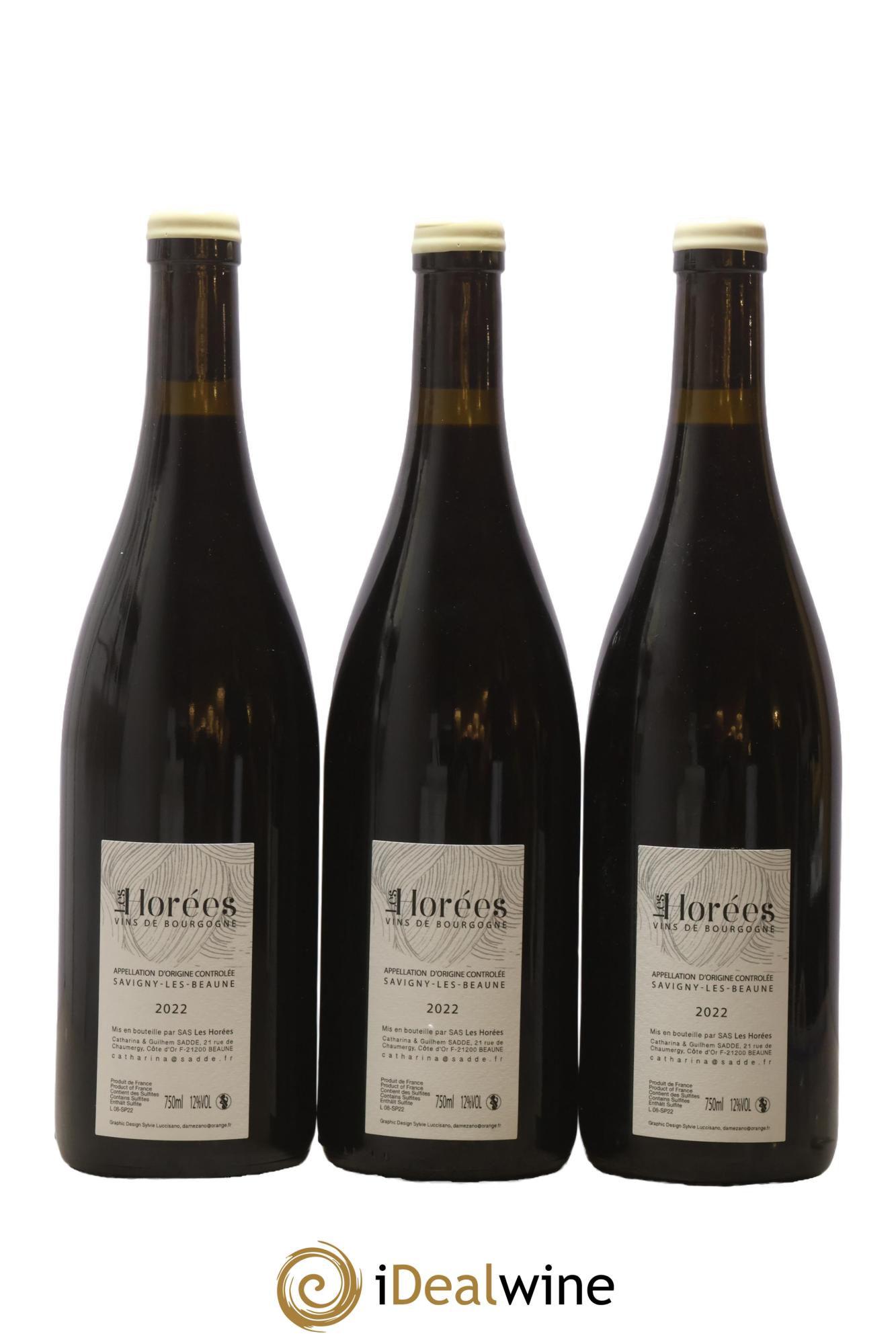 Savigny-lès-Beaune Les Plaisirs et les jours Les Horées 2022 - Lotto di 3 bottiglie - 1