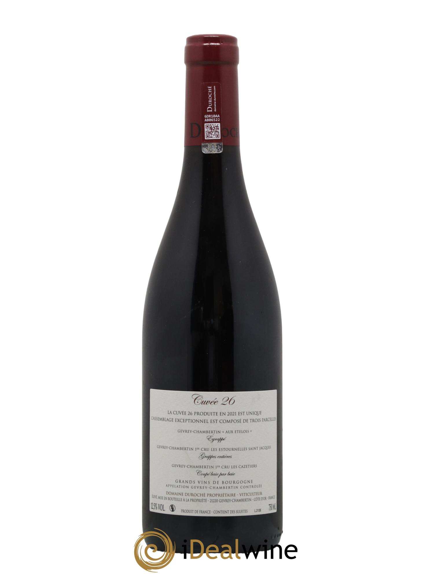 Gevrey-Chambertin Duroché (Domaine) cuvee 26 2021 - Lotto di 1 bottiglia - 1