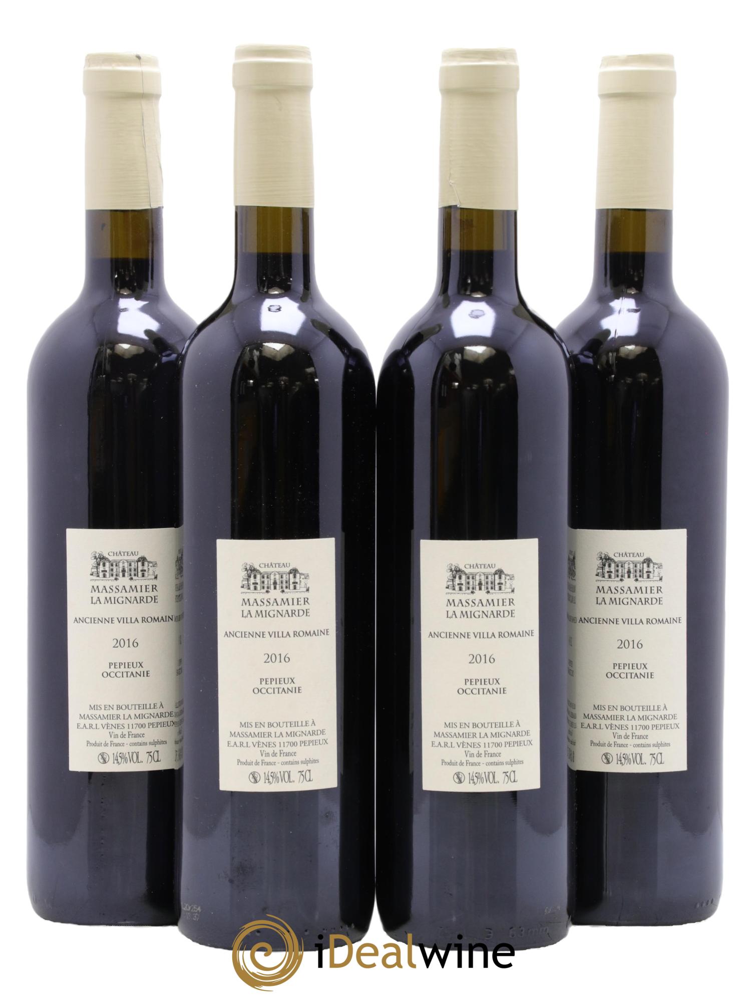 Vin de France Massamier La Mignarde Domus Maximus 2016 - Lot de 4 bouteilles - 1