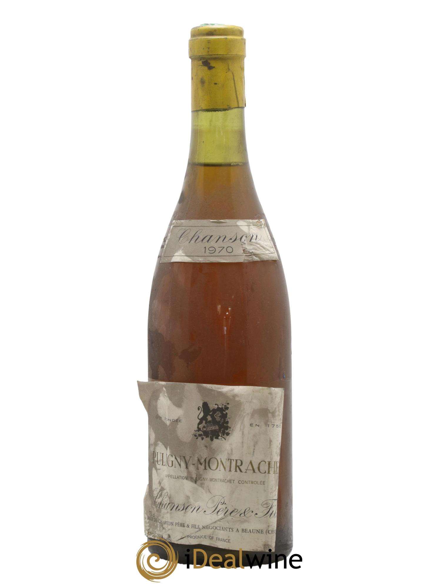 Puligny-Montrachet Domaine Chanson 1970 - Posten von 1 Flasche - 0
