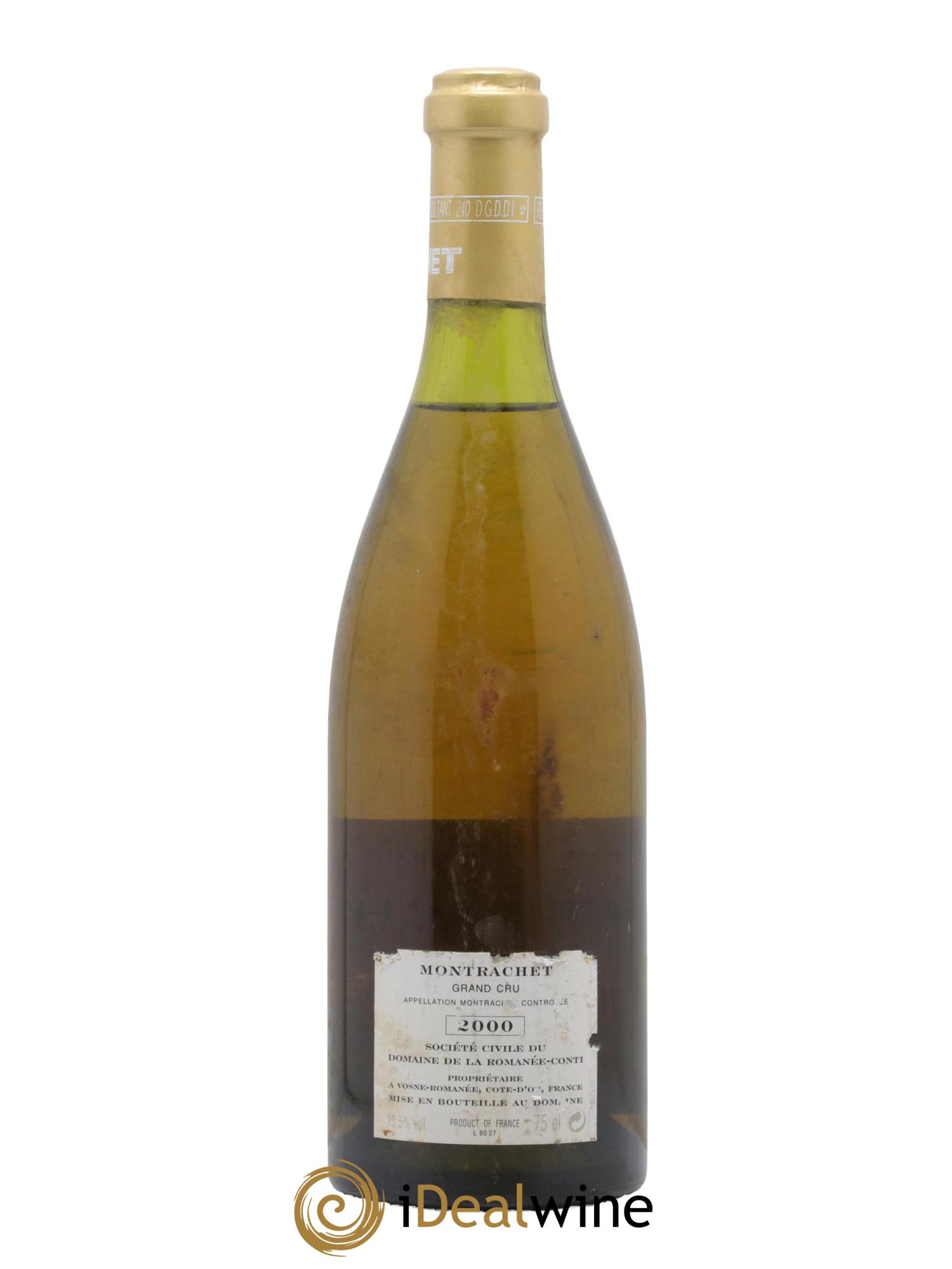 Montrachet Grand Cru Domaine de la Romanée-Conti 2000 - Lotto di 1 bottiglia - 1