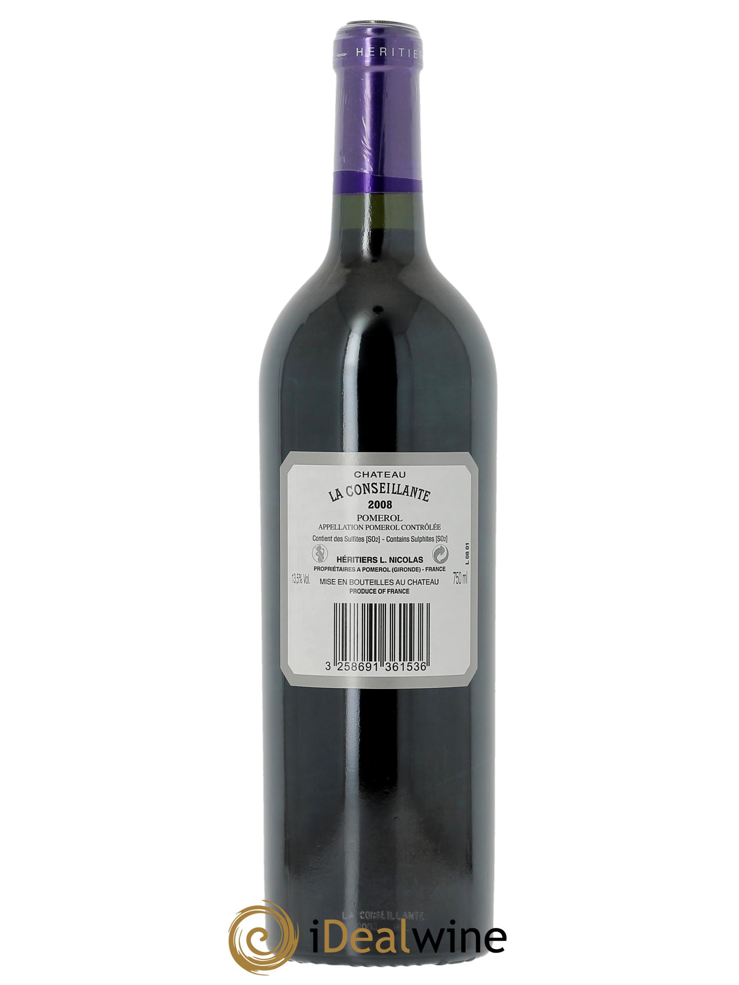 Château la Conseillante  2008 - Lot of 1 bottle - 1