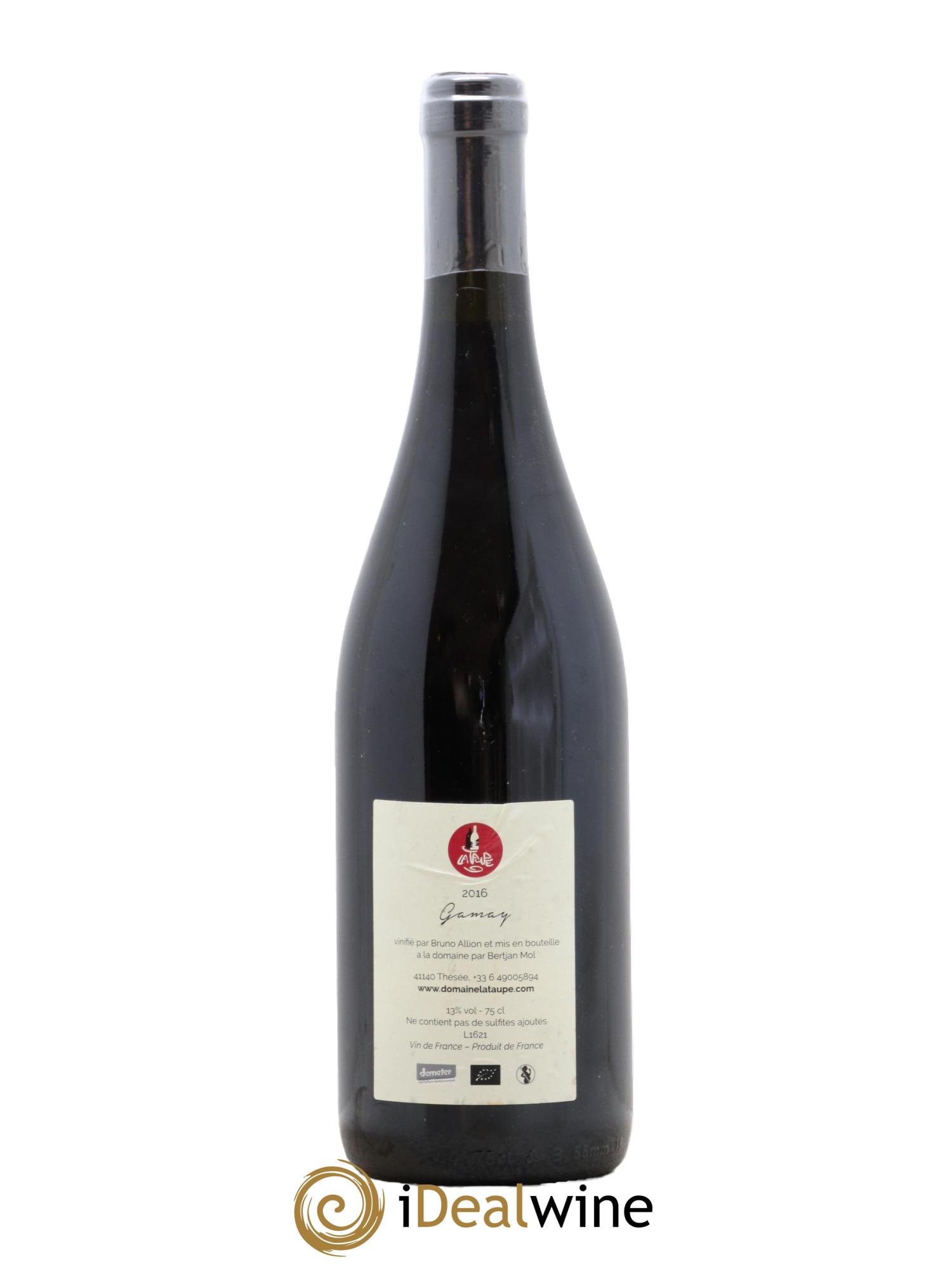 Vin de France AK400 Gamay Bruno Allion 2016 - Lot de 1 bouteille - 1