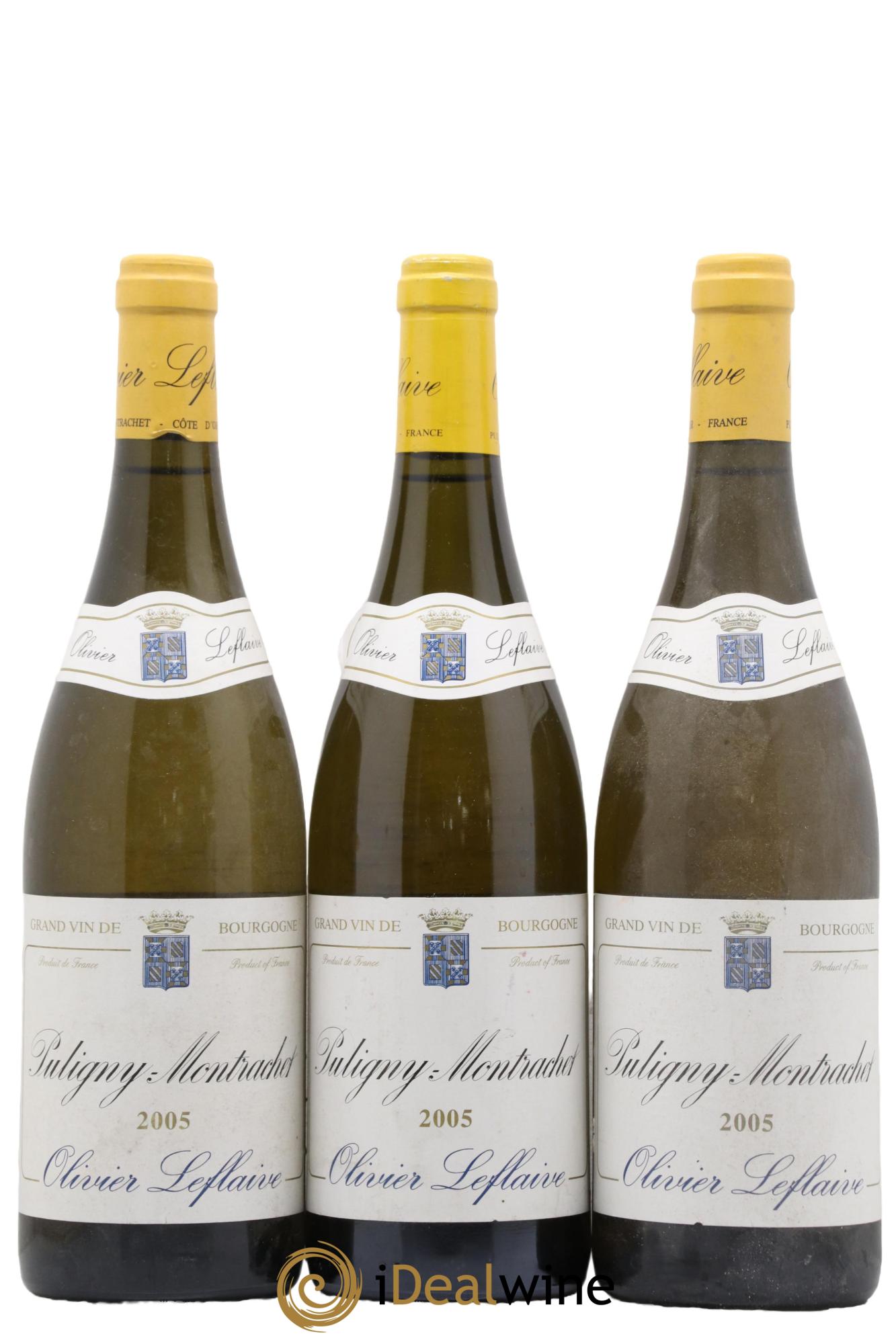 Puligny-Montrachet Olivier Leflaive 2005 - Lot de 3 bouteilles - 0