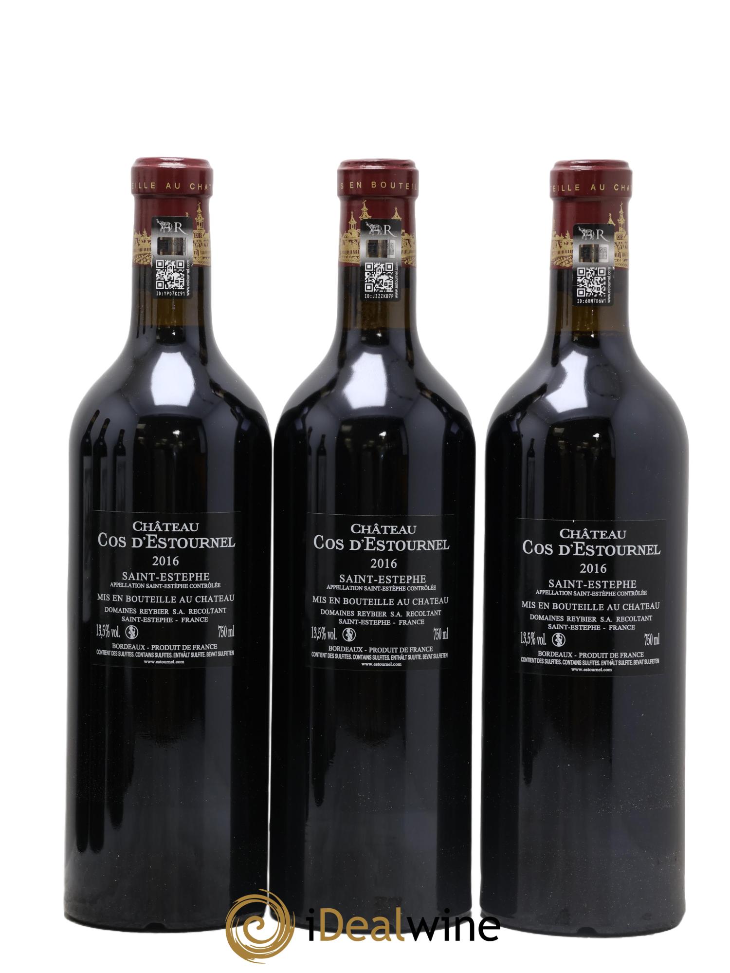 Cos d'Estournel 2ème Grand Cru Classé  2016 - Lot de 6 bouteilles - 2