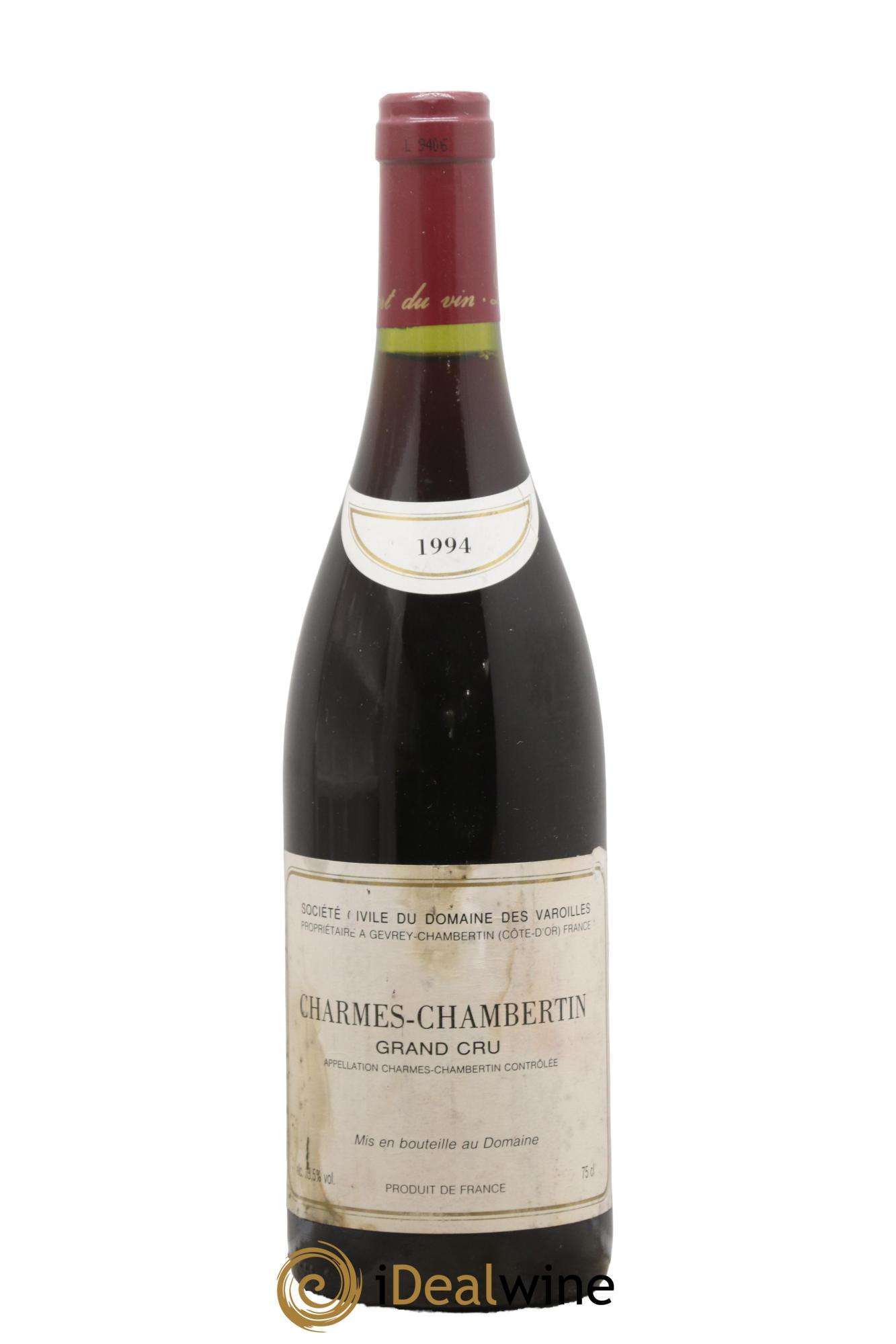 Charmes-Chambertin Grand Cru Varoilles (Domaine des) 1994 - Lotto di 1 bottiglia - 0