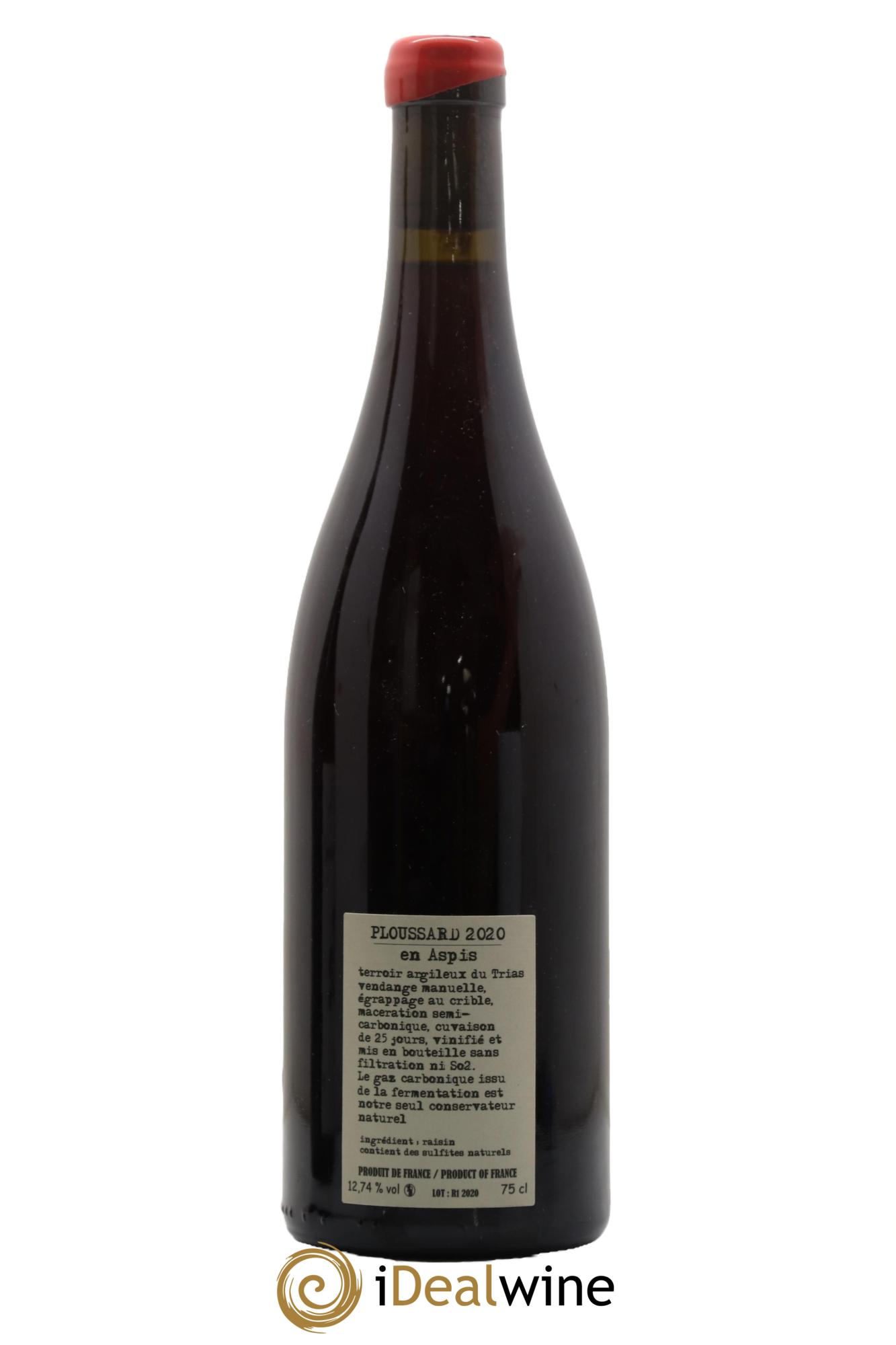 Arbois Pupillin Ploussard En Aspis Adeline Houillon & Renaud Bruyère 2020 - Lotto di 1 bottiglia - 1