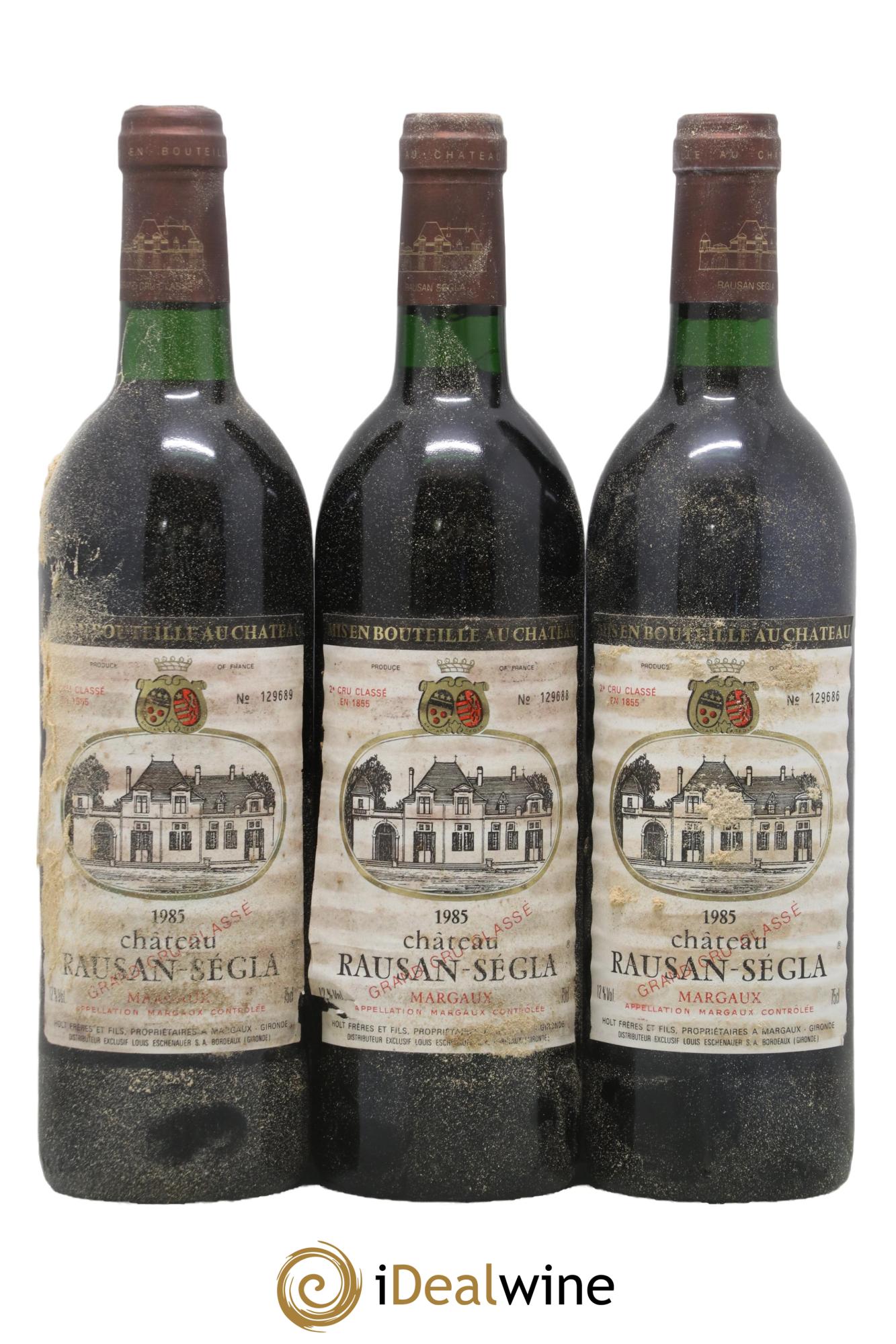 Château Rauzan Ségla Grand Cru Classé 1985 - Lot of 3 bottles - 0