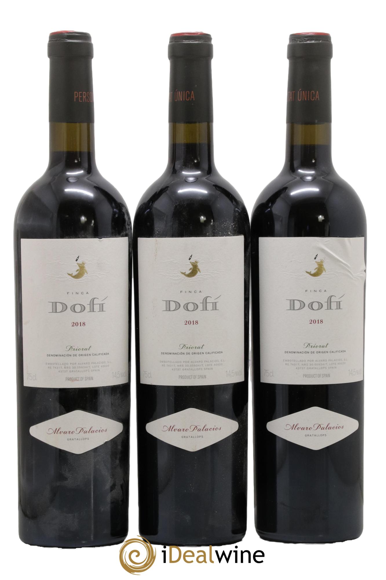 Priorat DOCa DOCA Finca Dofi Alvaro Palacios 2018 - Posten von 3 Flaschen - 0