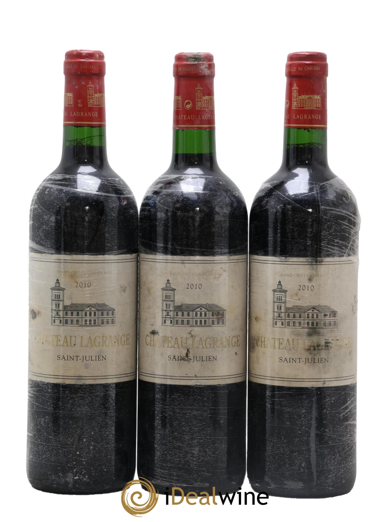 Château Lagrange 3ème Grand Cru Classé 2010 - Lot de 3 bouteilles - 0