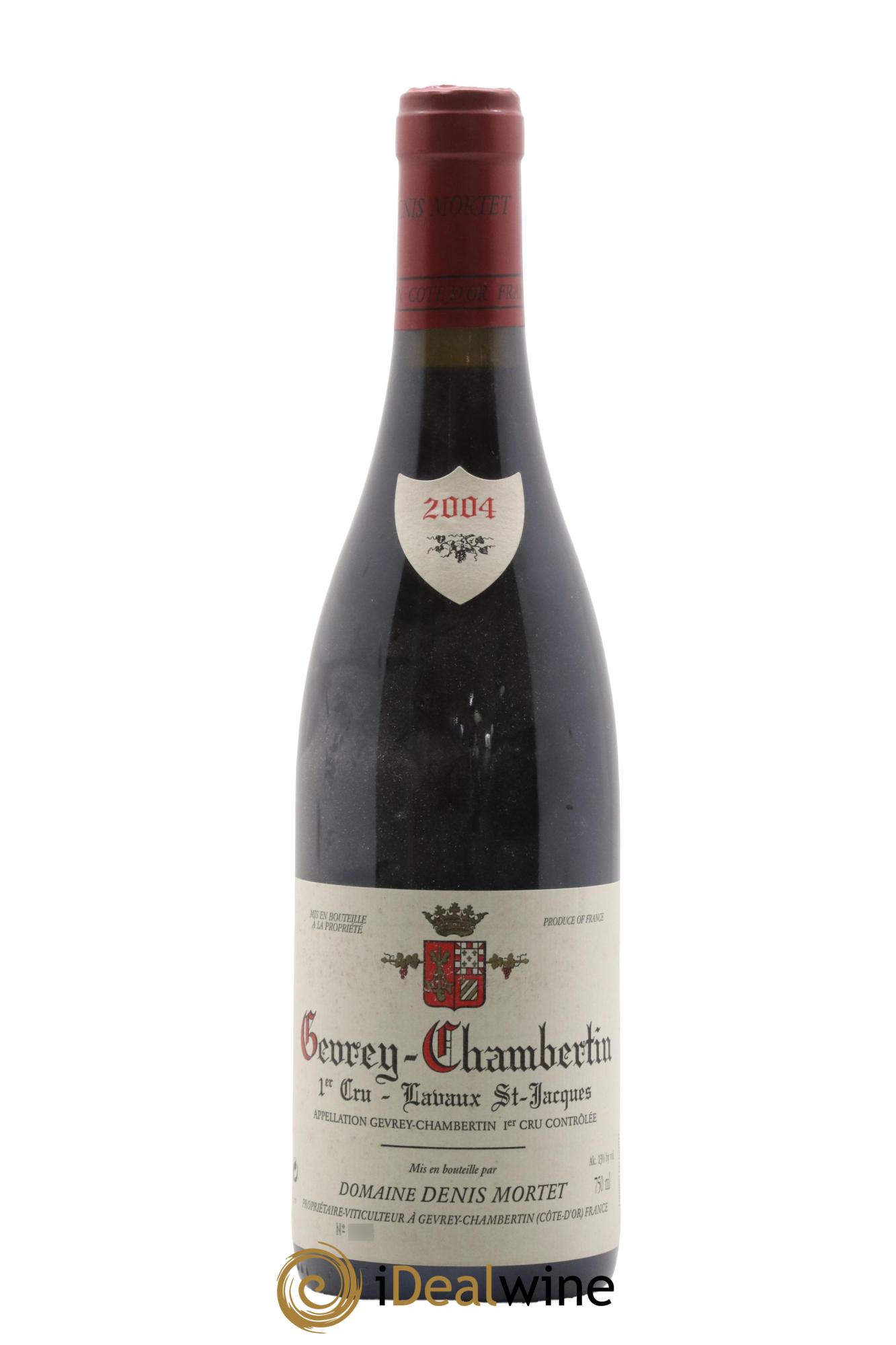 Gevrey-Chambertin 1er Cru Lavaux Saint Jacques Denis Mortet (Domaine) 2004 - Lot de 1 bouteille - 0