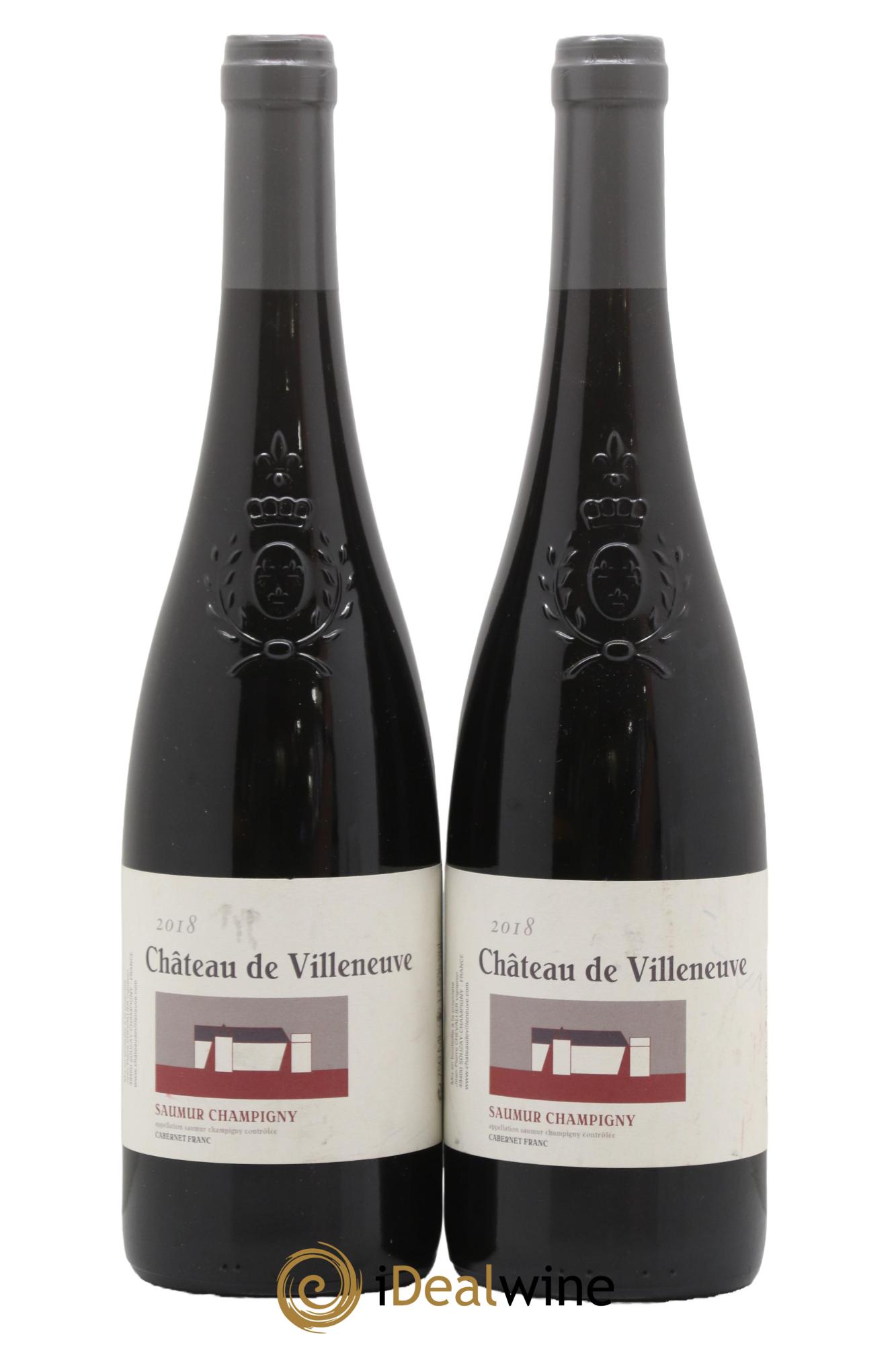Saumur-Champigny Château de Villeneuve 2018 - Lot de 2 bouteilles - 0
