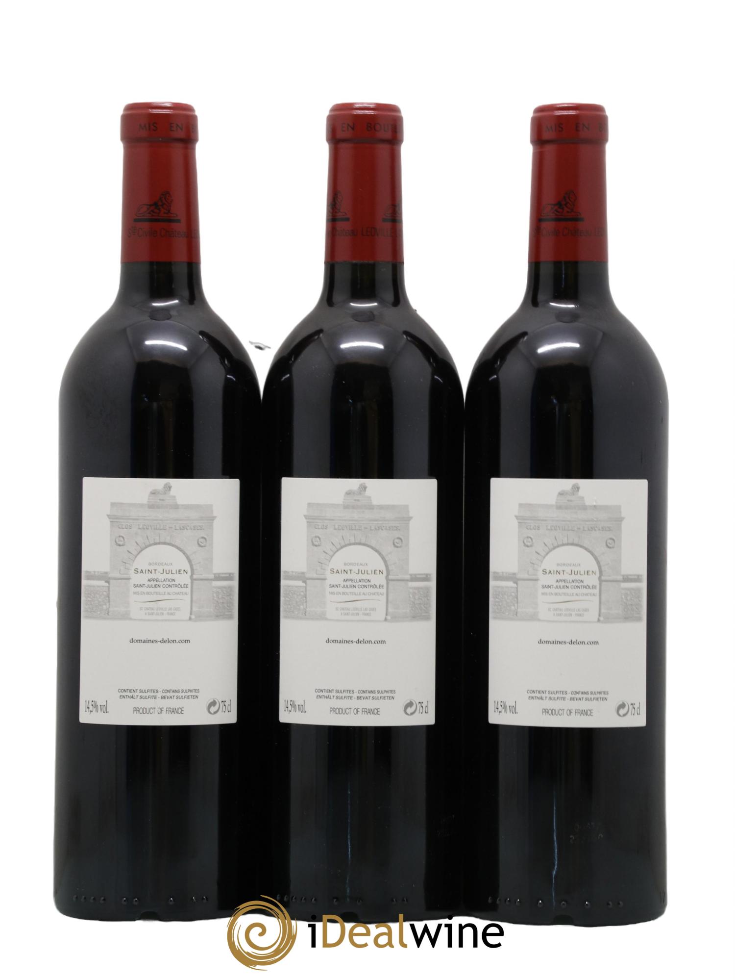 Château Léoville Las Cases 2ème Grand Cru Classé 2018 - Lot de 3 bouteilles - 1