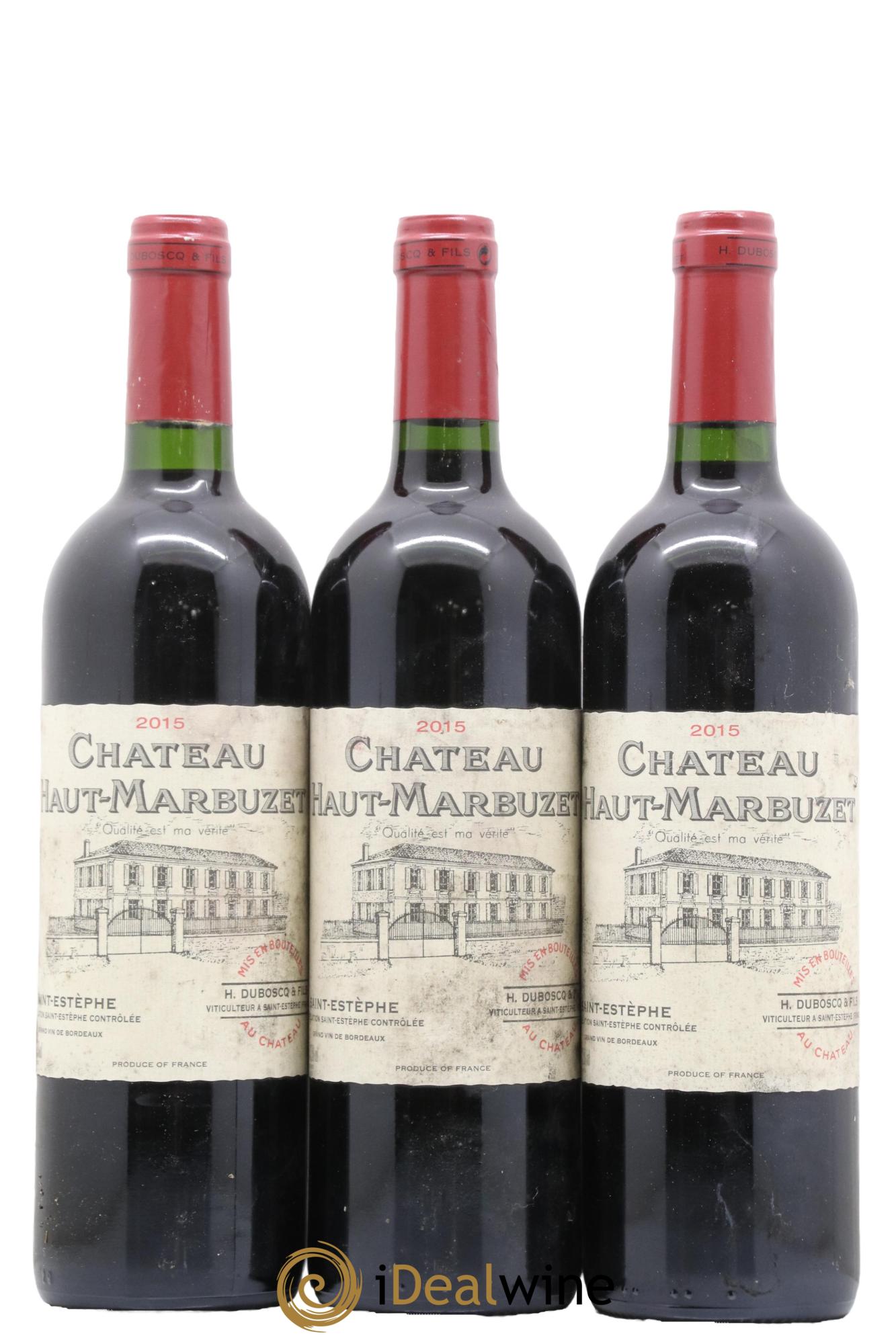 Château Haut Marbuzet 2015 - Lot de 3 bouteilles - 0