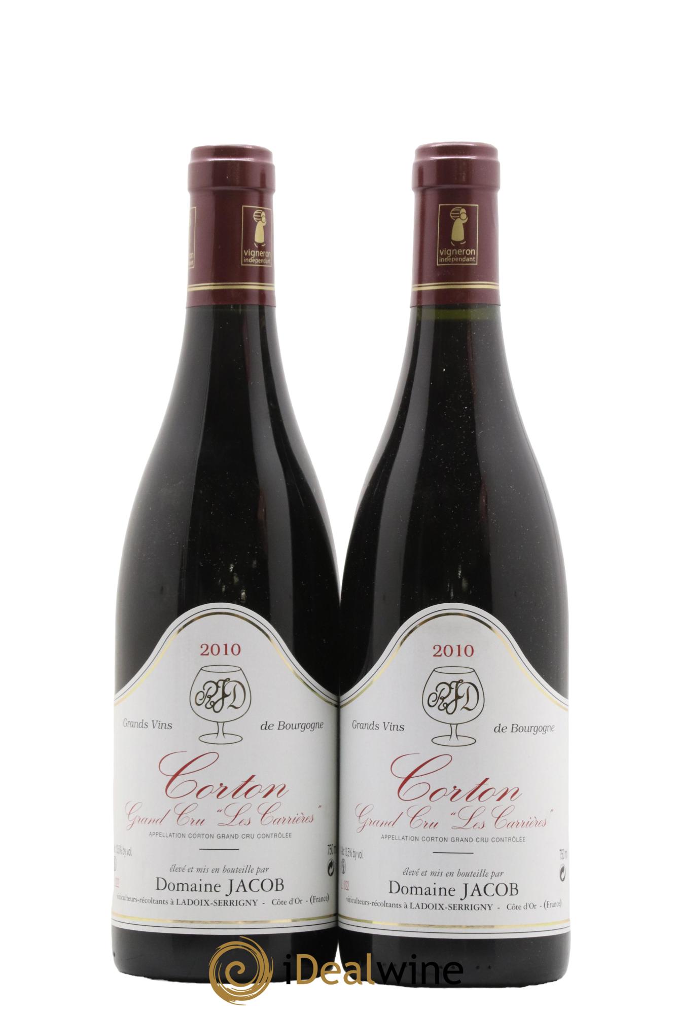 Corton Grand Cru Les Carrières Jacob (Domaine) 2010 - Lot de 2 bouteilles - 0