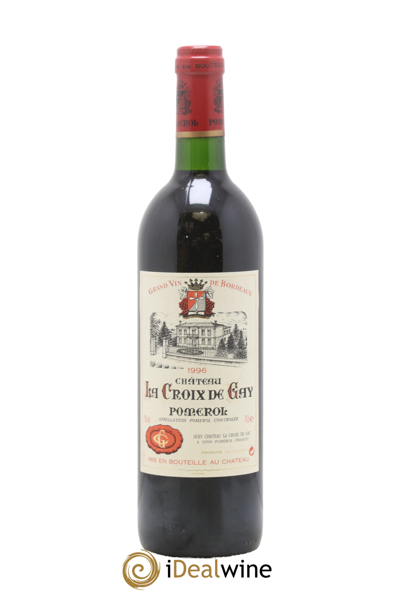 Château la Croix de Gay 1996 - Lot of 1 bottle - 0