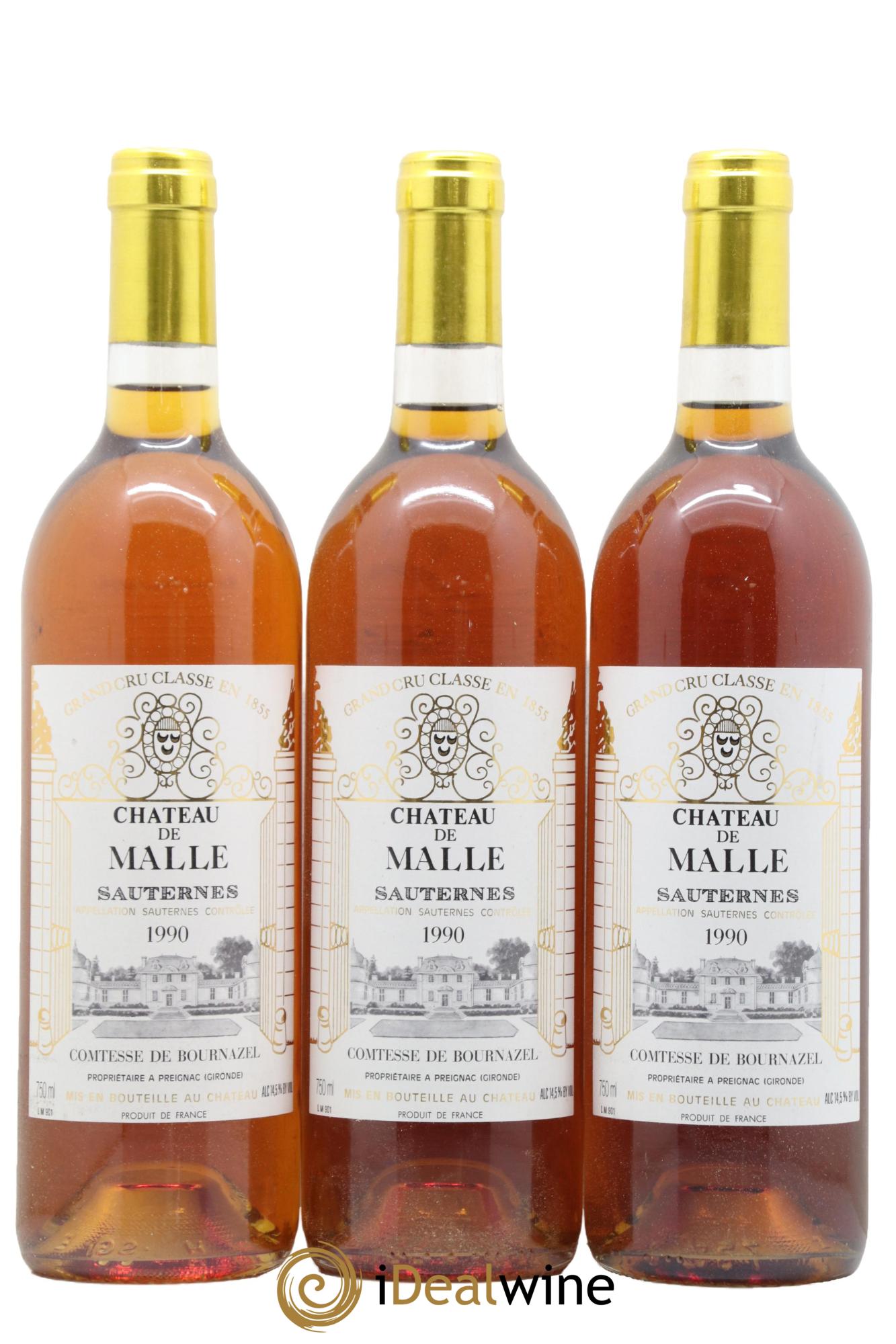 Château de Malle 2ème Grand Cru Classé 1990 - Lotto di 6 bottiglie - 2