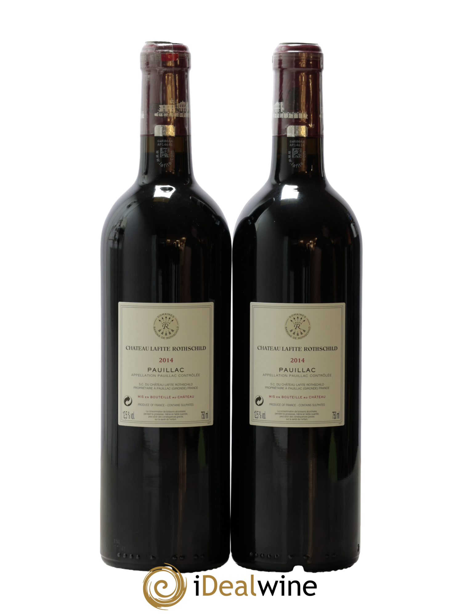 Château Lafite Rothschild 1er Grand Cru Classé 2014 - Lot de 2 bouteilles - 1
