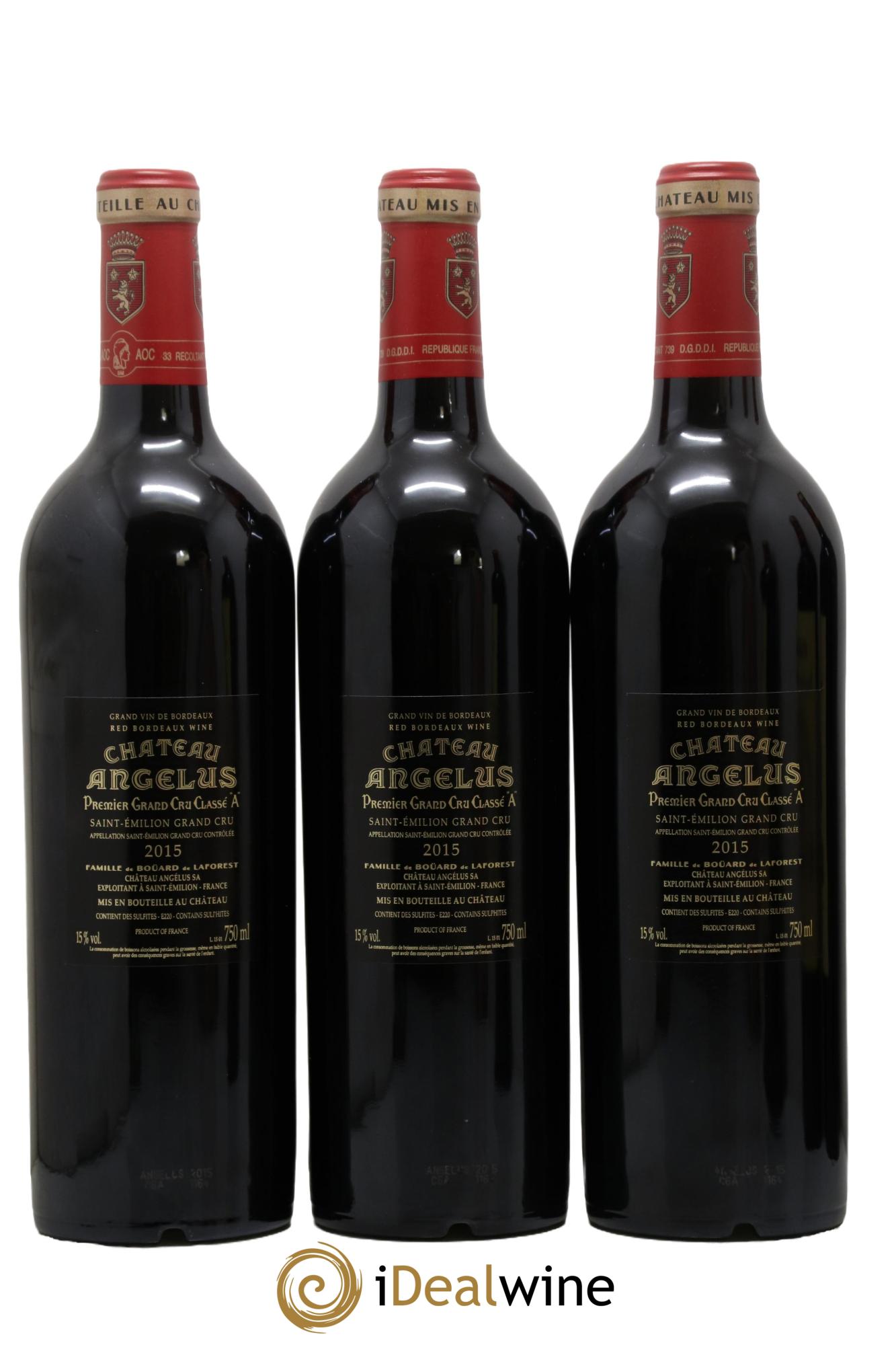 Château Angélus 1er Grand Cru Classé A 2015 - Lot of 6 bottles - 2