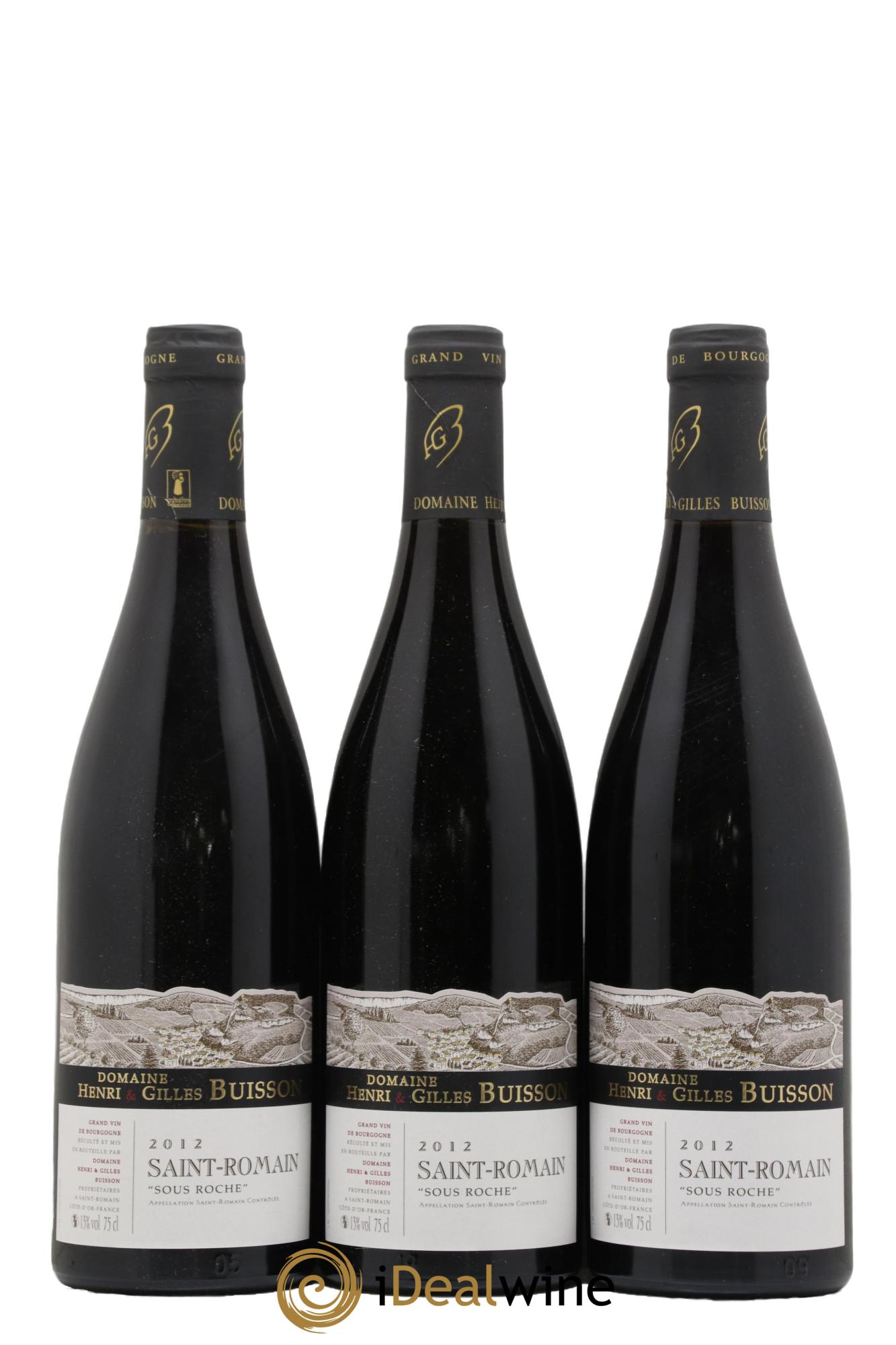 Saint-Romain Sous Roche Henri et Gilles Buisson (Domaine) 2012 - Lot de 3 bouteilles - 0