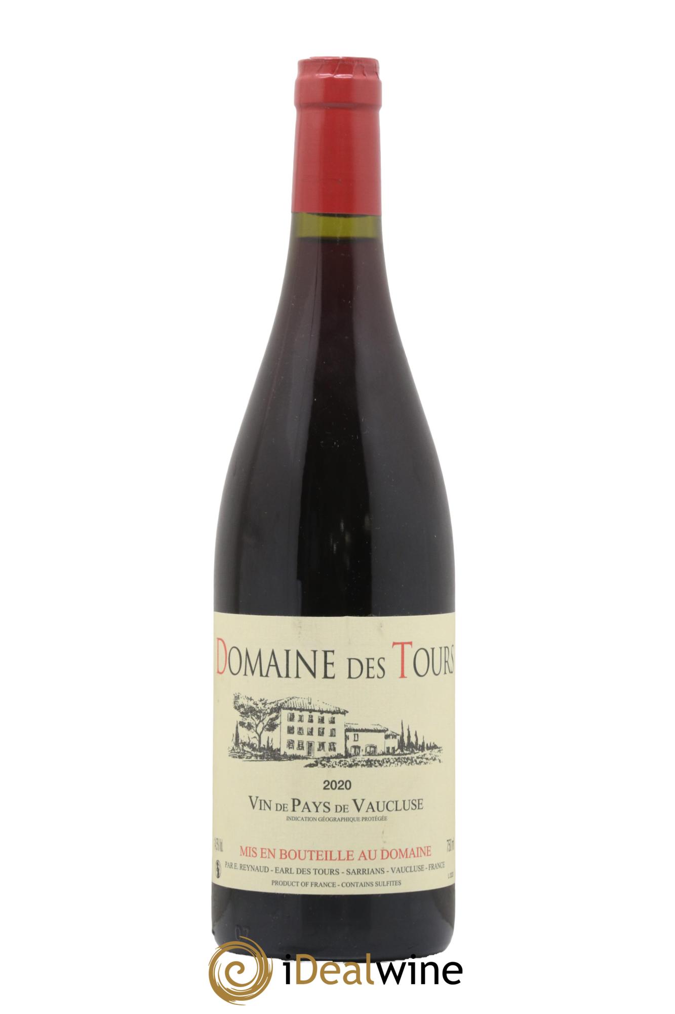 Vaucluse (Vin de Pays de Vaucluse) Domaine des Tours Emmanuel Reynaud 2020 - Lot de 1 bouteille - 0