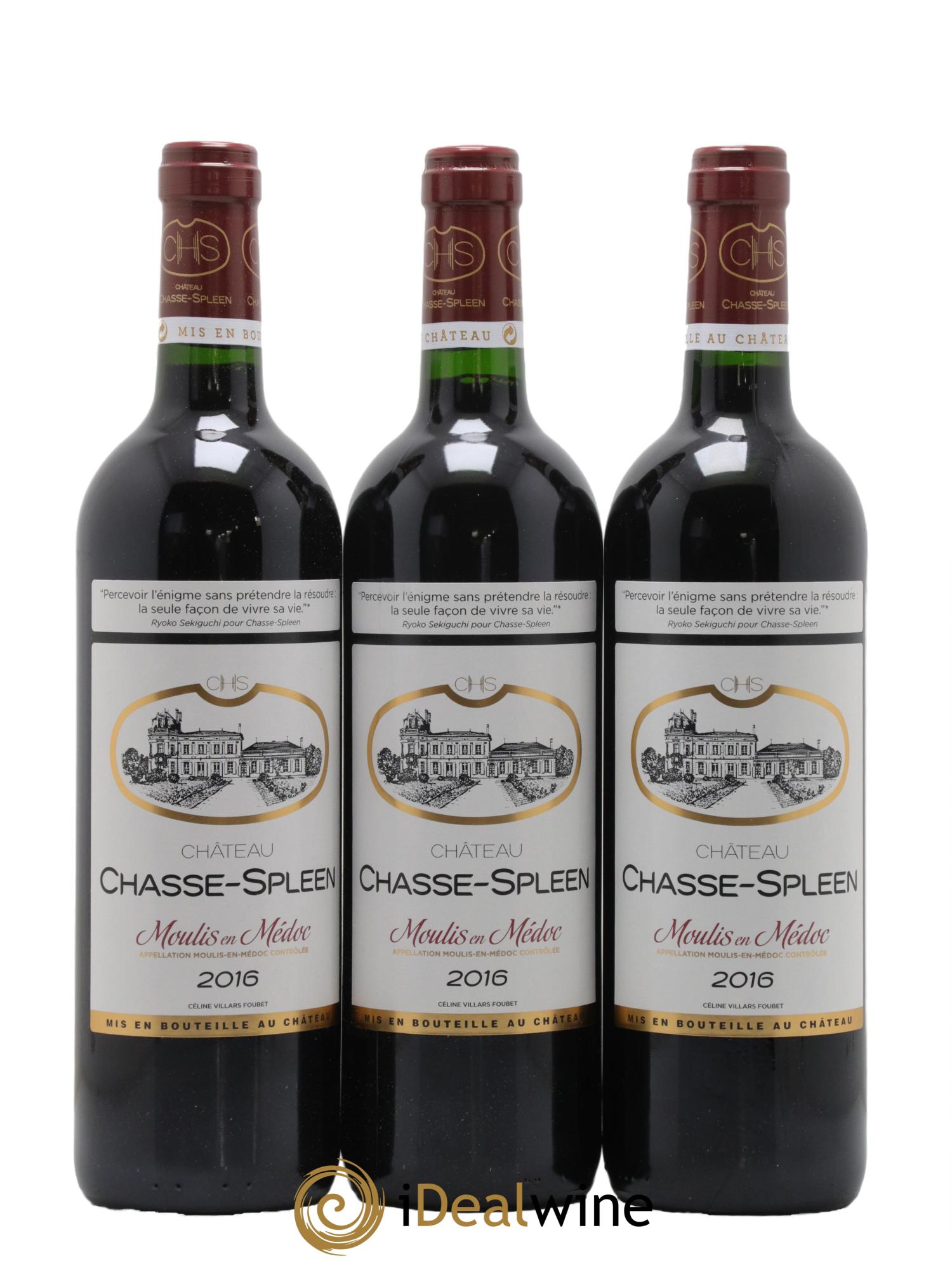 Château Chasse Spleen 2016 - Lot de 6 bouteilles - 2