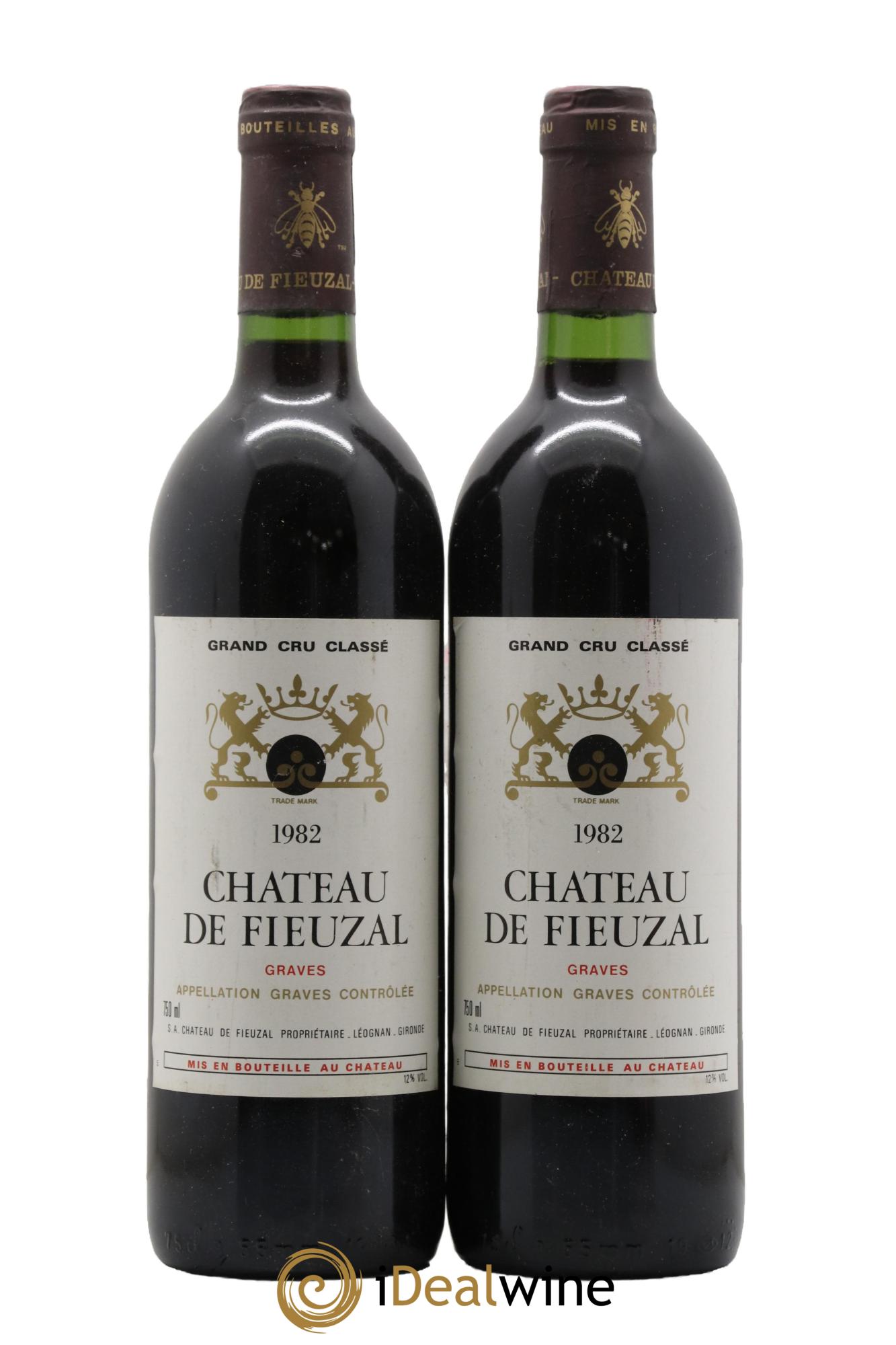 Château de Fieuzal Cru Classé de Graves 1982 - Lot de 2 bouteilles - 0