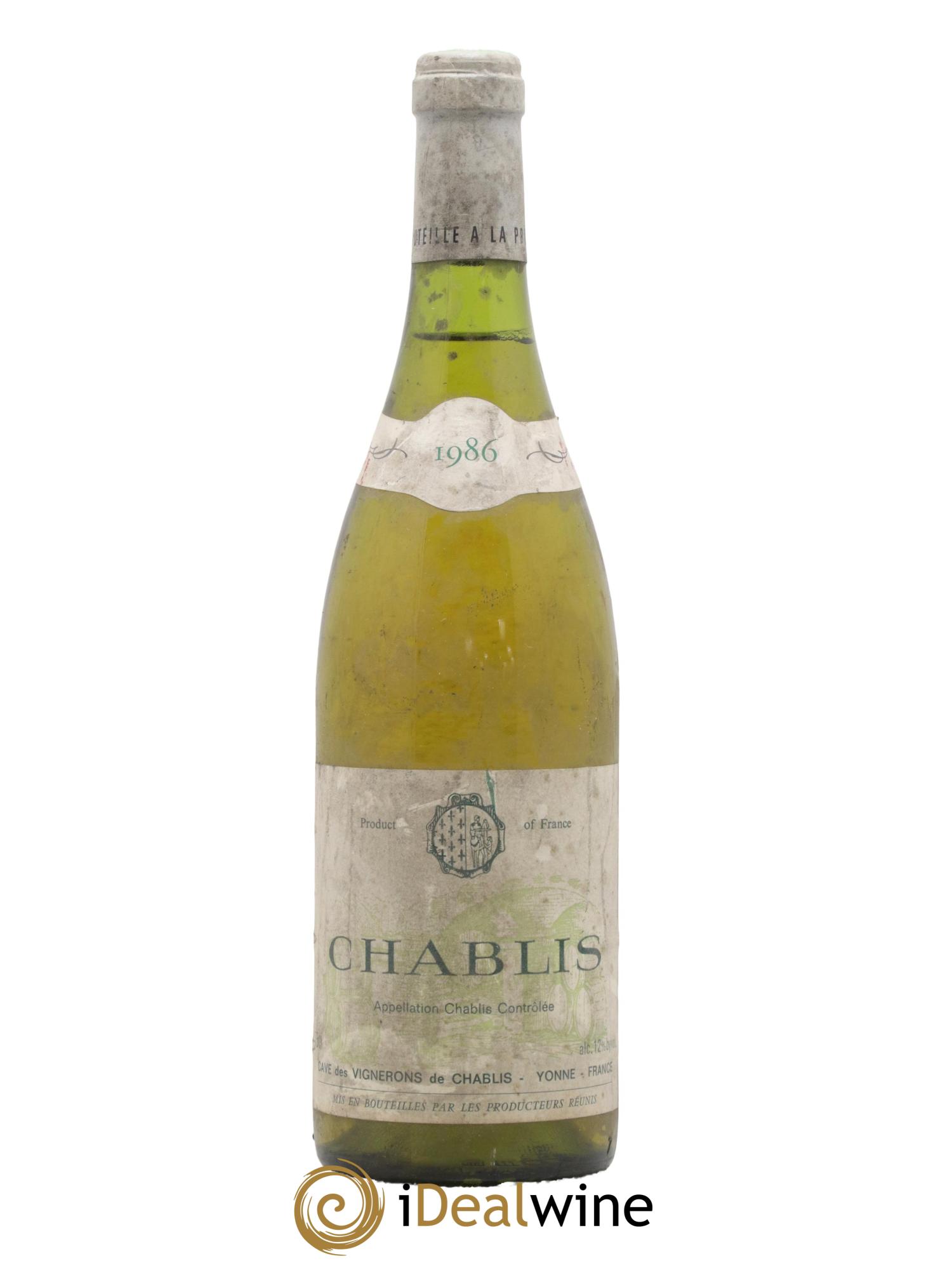 Chablis Cave Des Vignerons De Chablis 1986 - Lot de 1 bouteille - 0