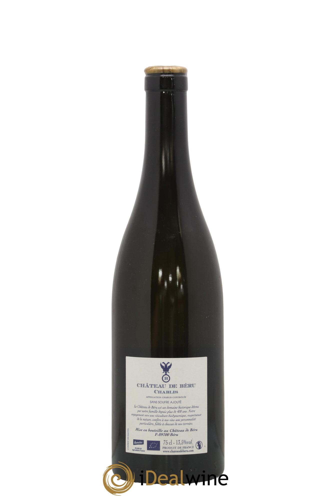 Chablis Montserre Château de Béru  2019 - Lotto di 1 bottiglia - 1