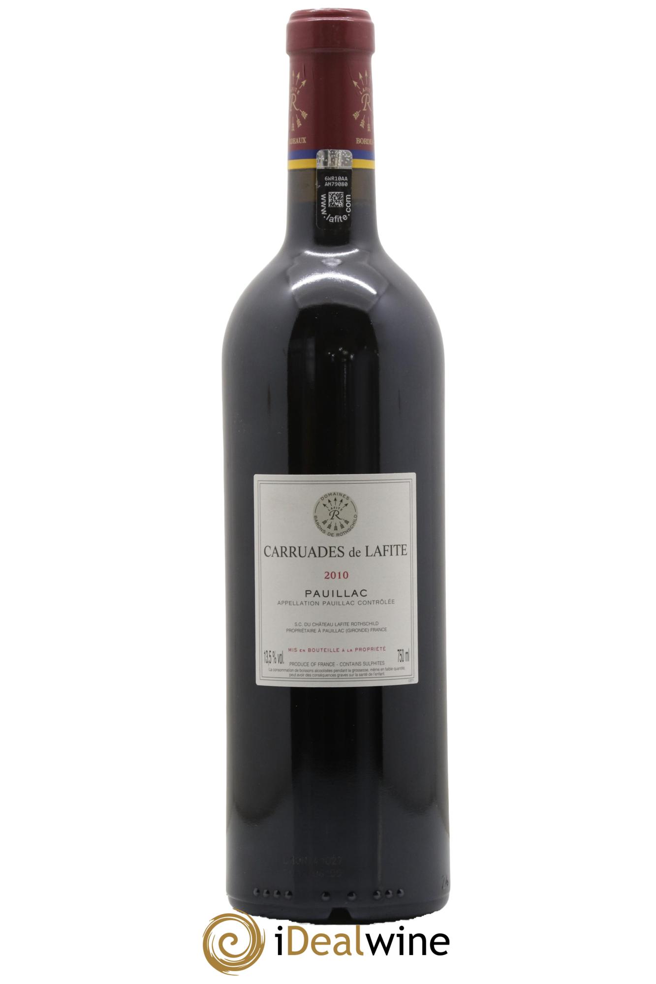 Carruades de Lafite Rothschild Second Vin 2010 - Lot de 1 bouteille - 1