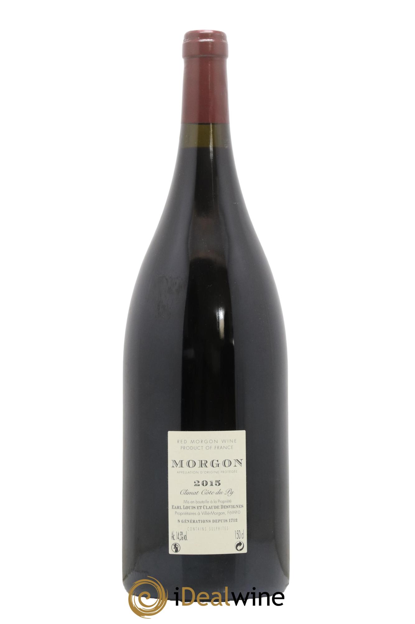 Morgon Côte du Py Louis-Claude Desvignes 2015 - Lot de 1 magnum - 1